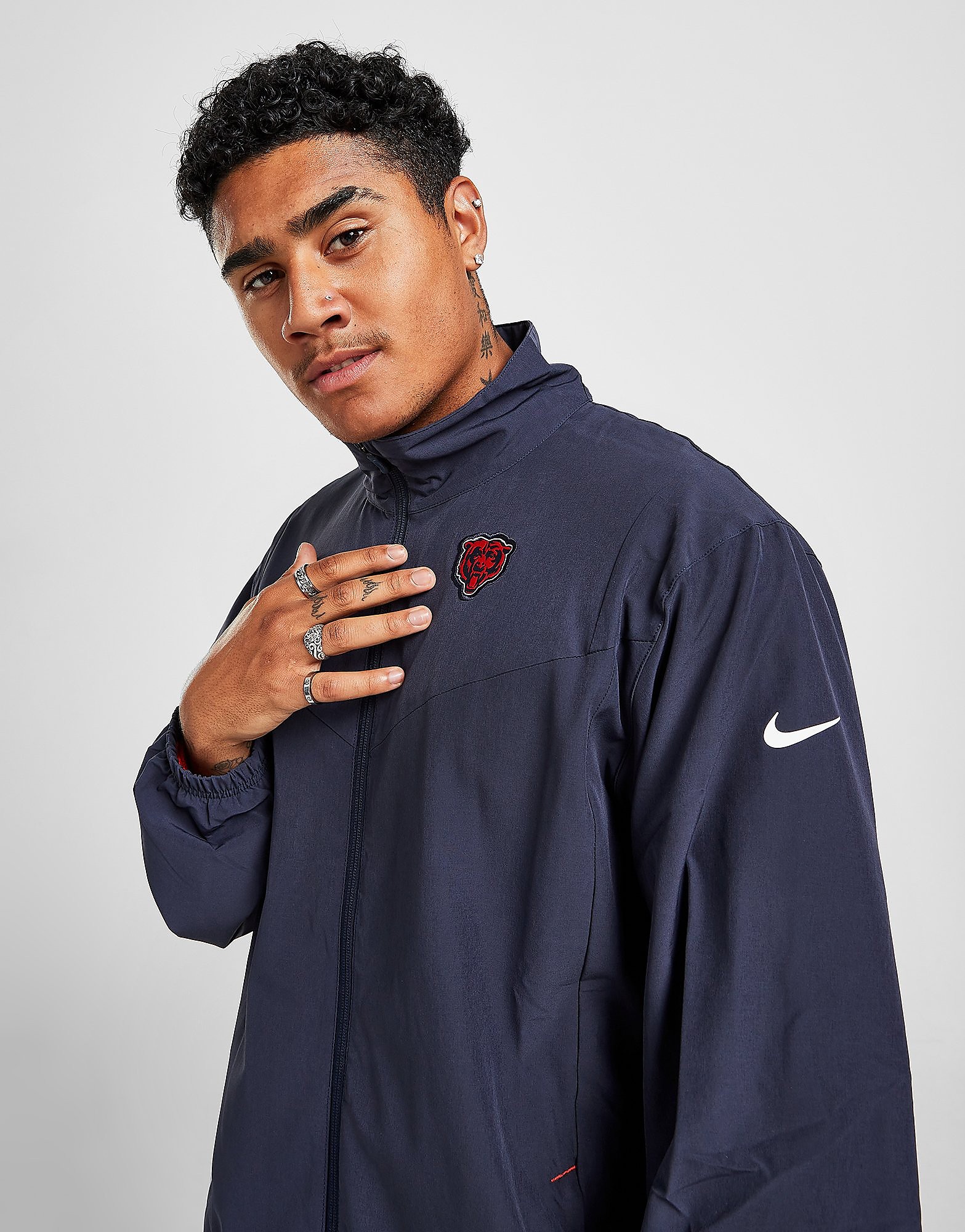 

Nike NFL Chicago Bears Full Zip Jacket - Blue - Mens, Blue