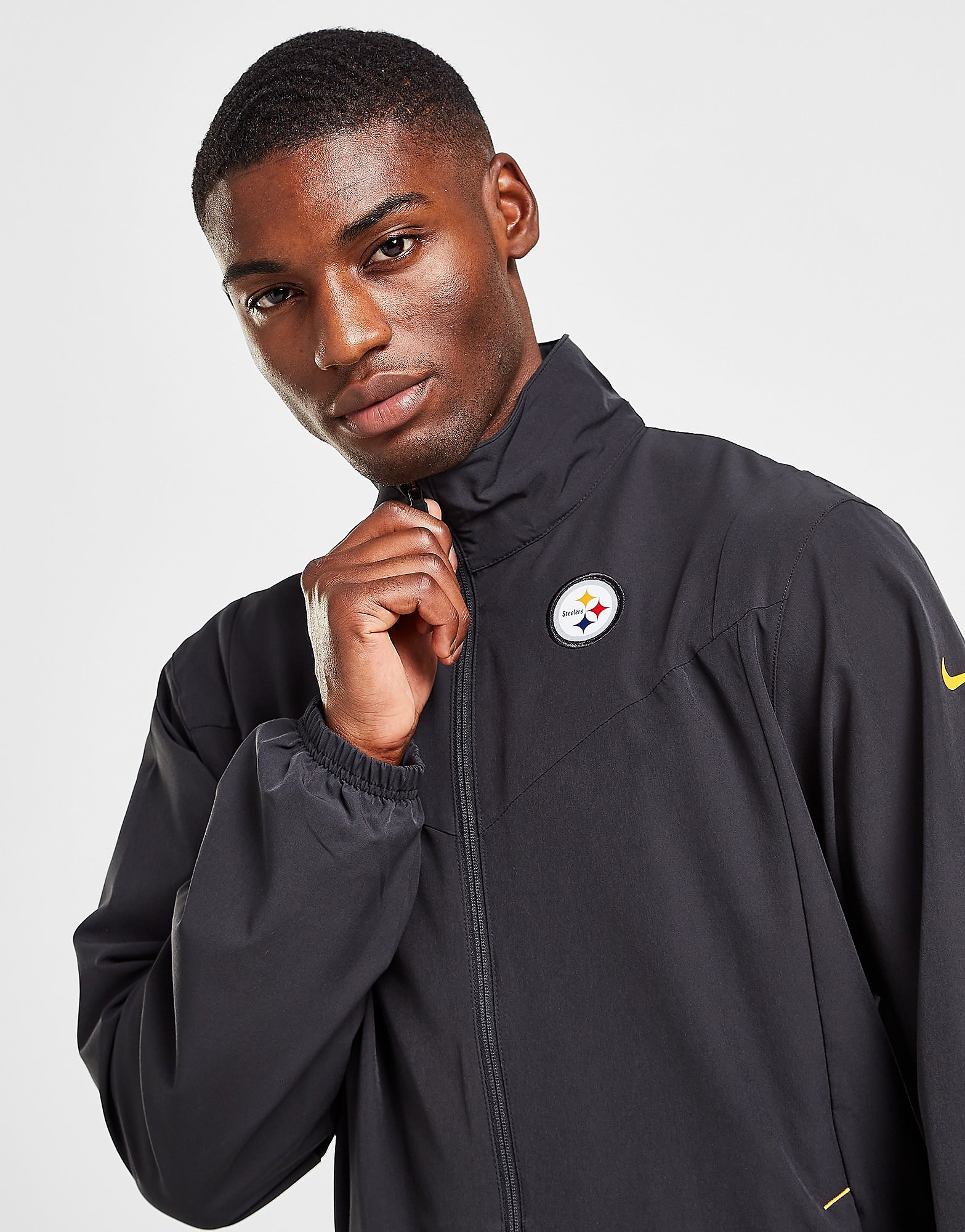 

Nike NFL Pittsburgh Steelers Full Zip Jacket - Black - Mens, Black