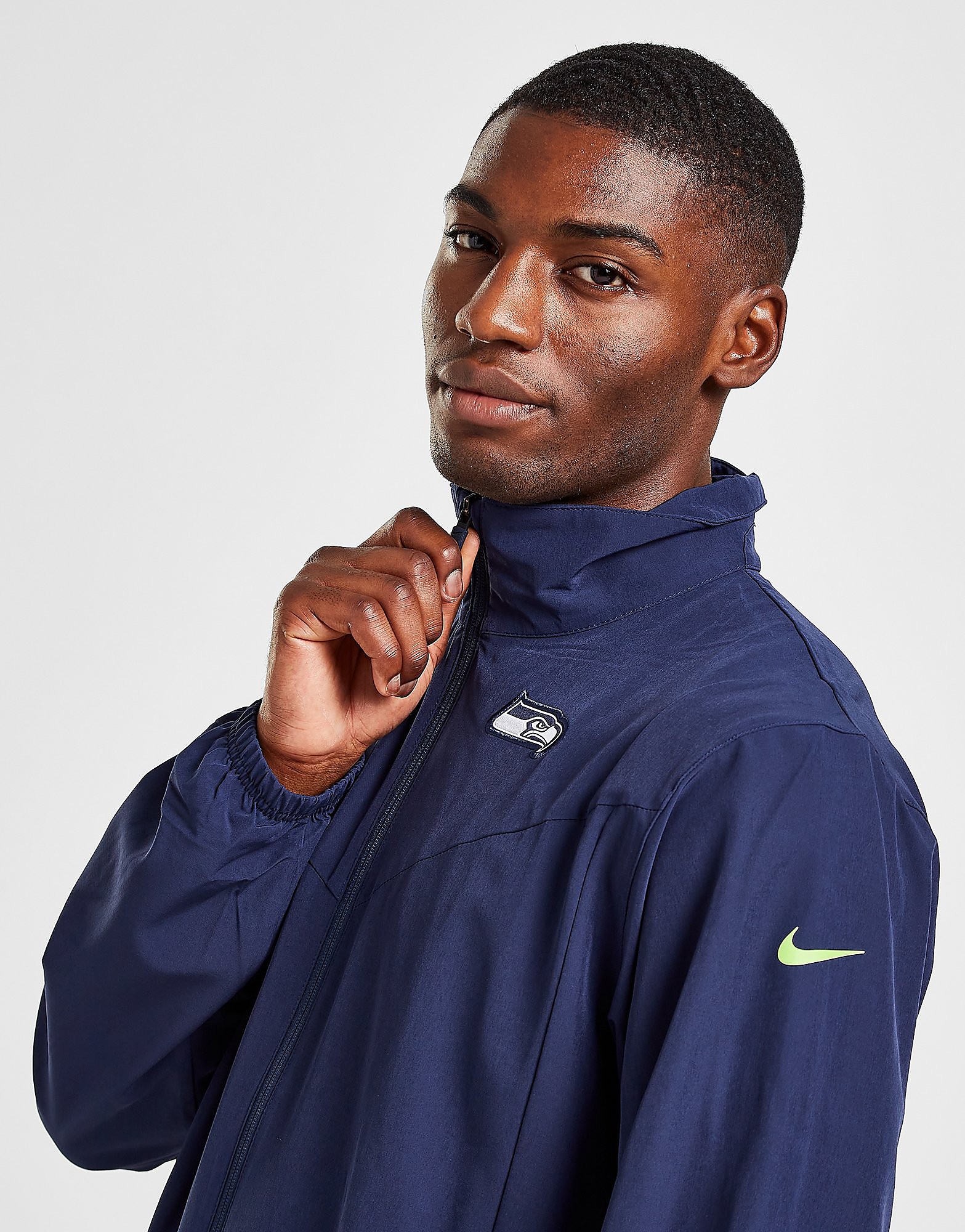 

Nike NFL Seattle Seahawks Full Zip Jacket - Blue - Mens, Blue