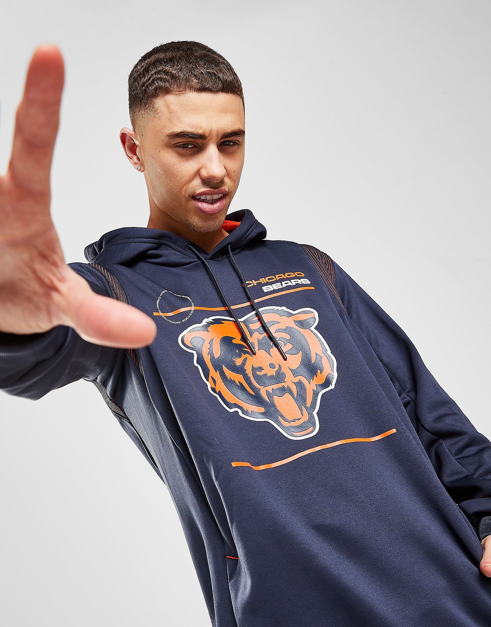 Nike NFL Chicago Bears Therma Hoodie - Blue - Mens, Blue