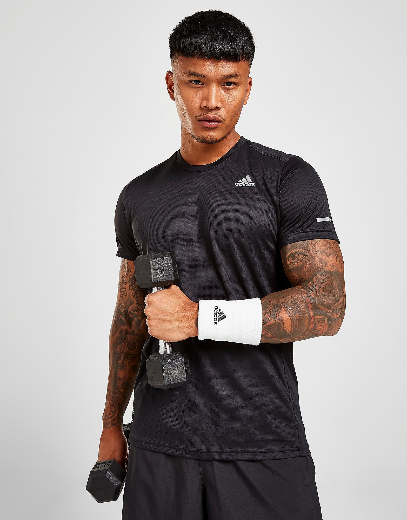 adidas Run It T-Shirt - Black - Mens, Black