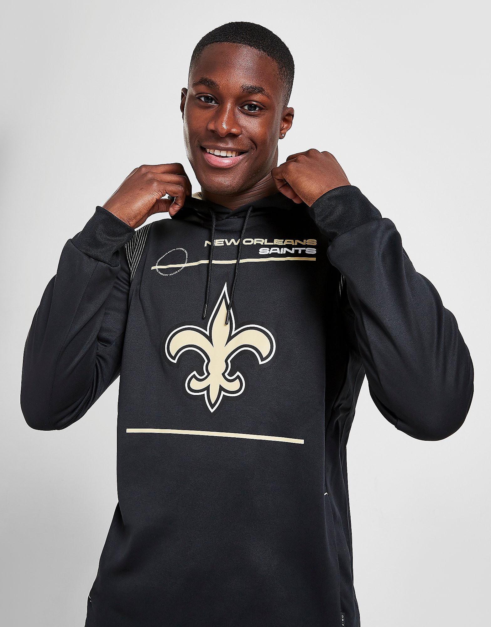 

Nike NFL New Orleans Saints Therma Hoodie - Black - Mens, Black