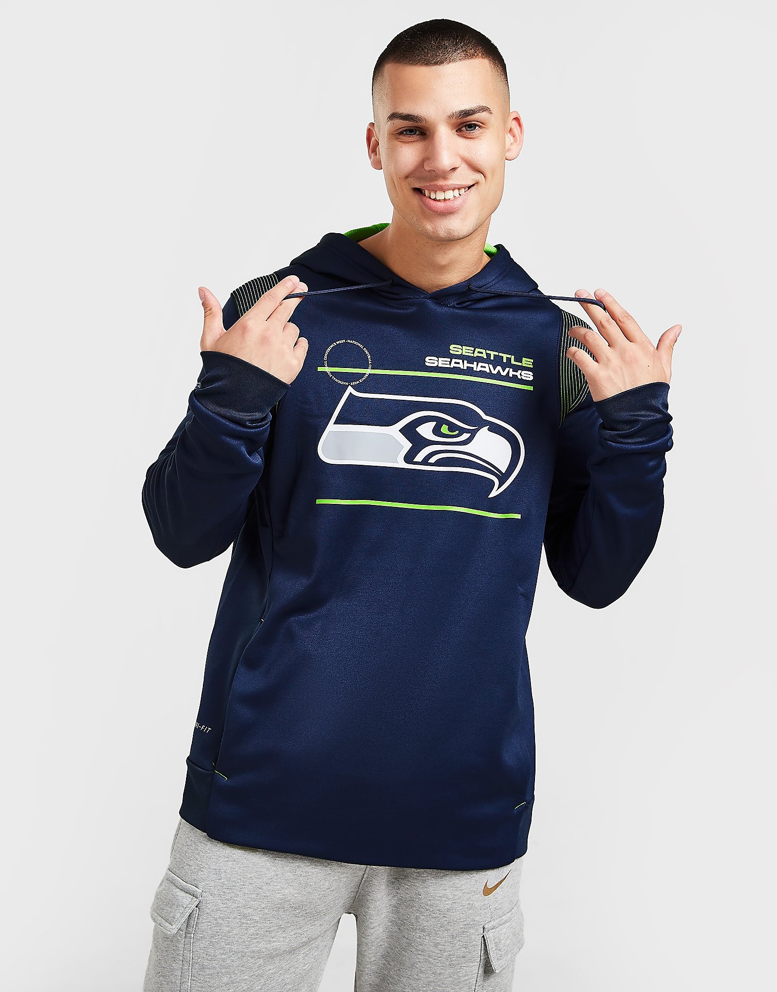 

Nike NFL Seattle Seahawks Therma Hoodie - Blue - Mens, Blue