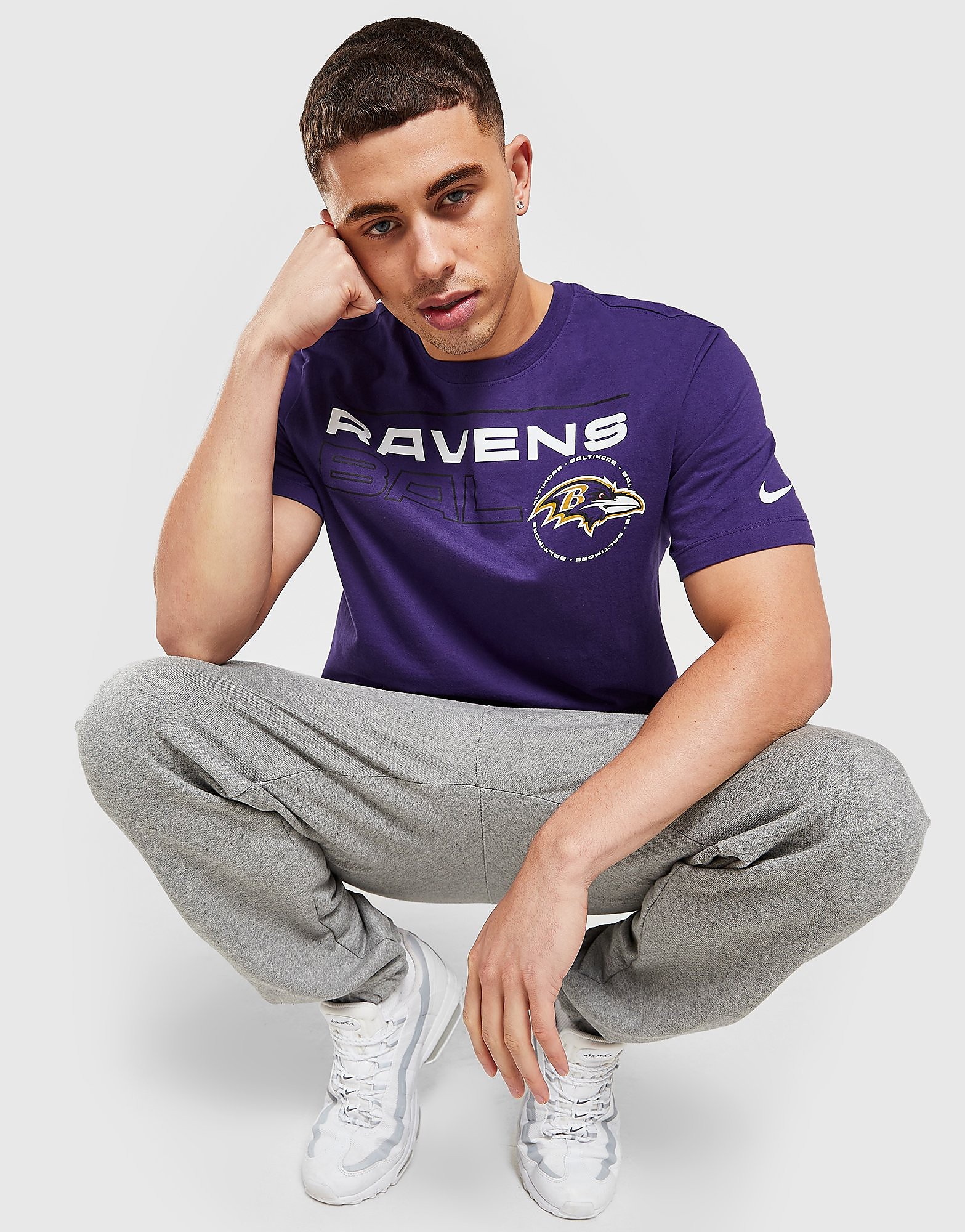 Nike NFL Baltimore Ravens Broadcast T-Shirt - Purple - Mens, Purple