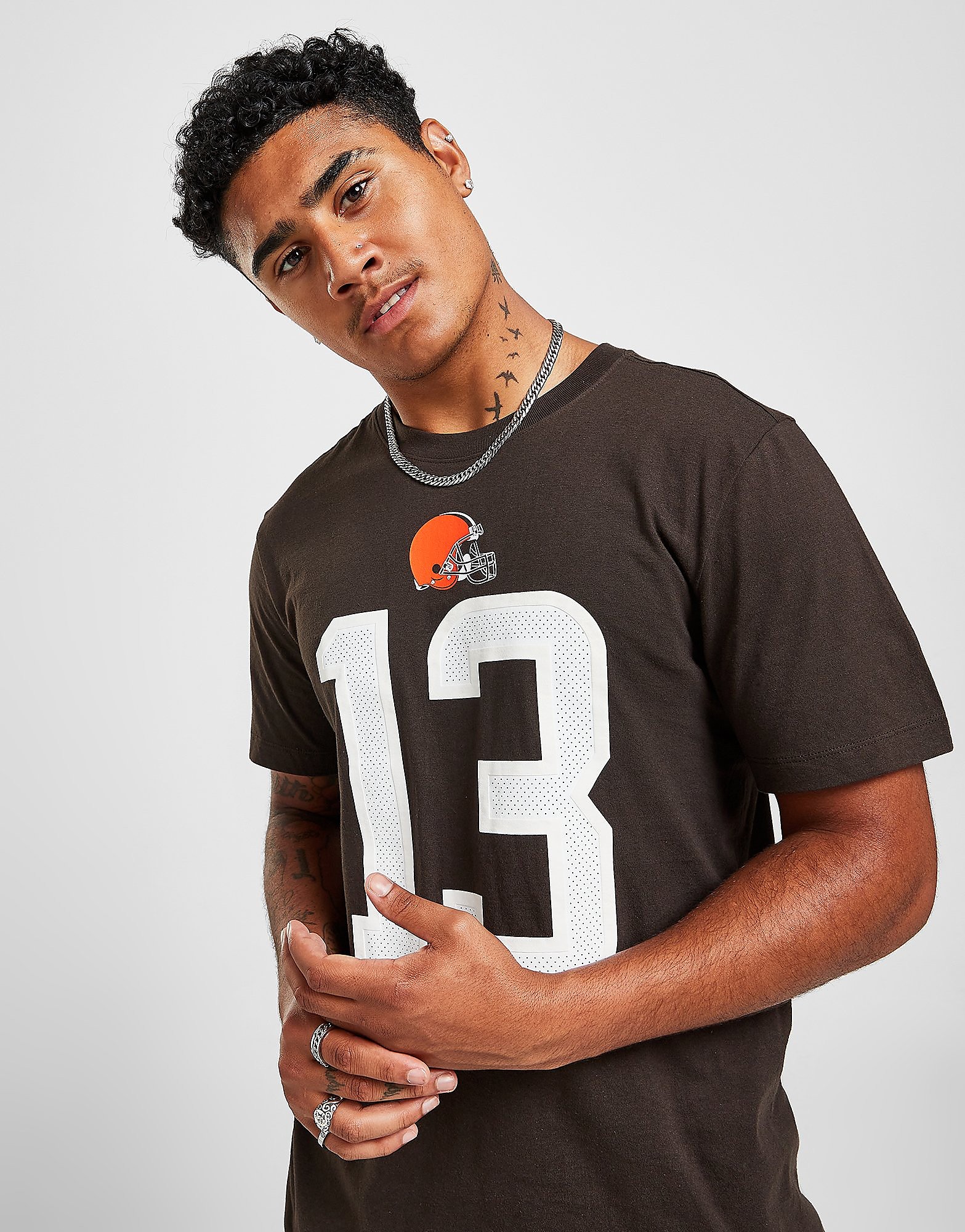 Nike NFL Cleveland Browns Beckham Jr #13 T-Shirt - Brown - Mens, Brown
