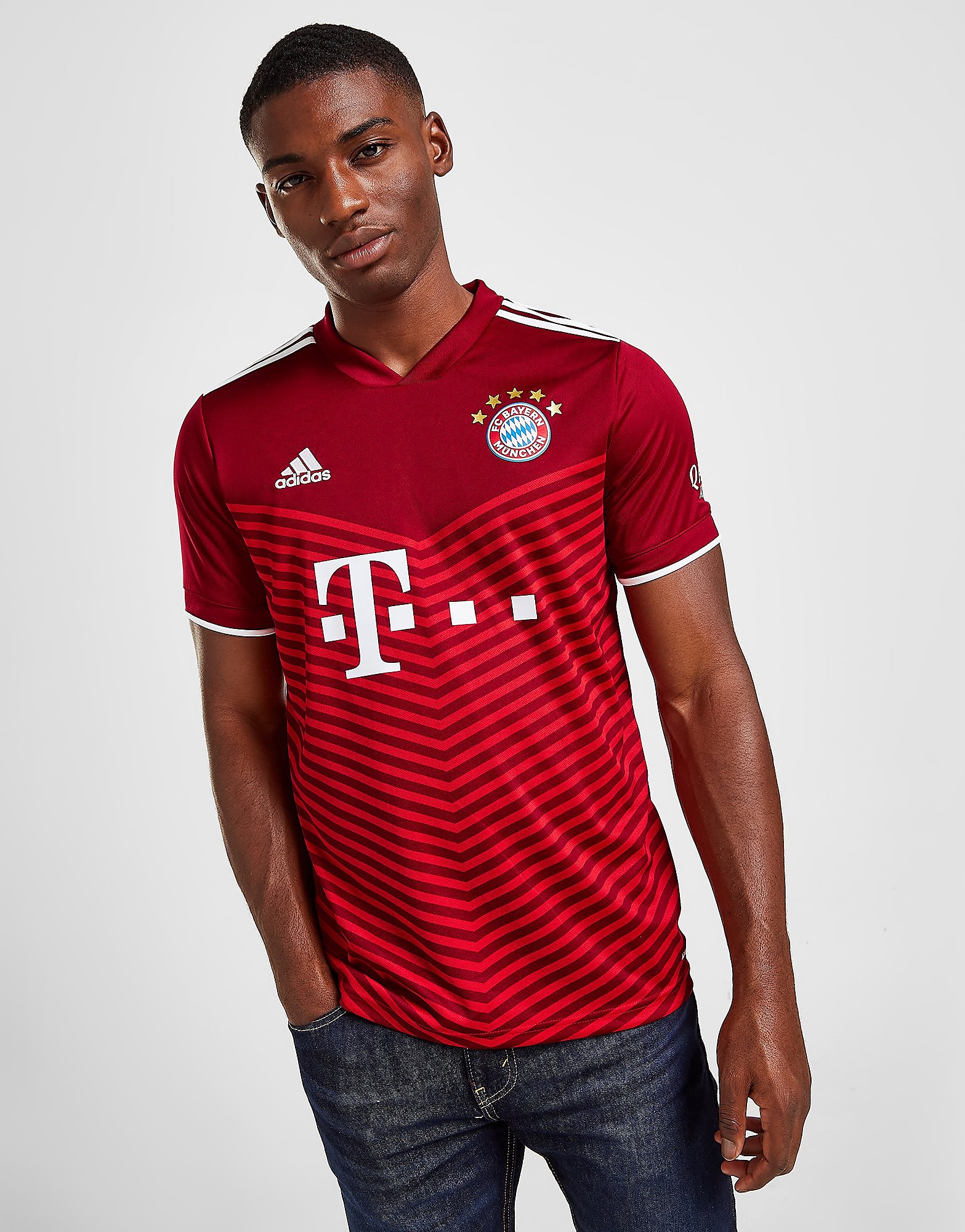 

adidas FC Bayern Munich 2021/22 Home Shirt - Fcb True Red - Mens, Fcb True Red