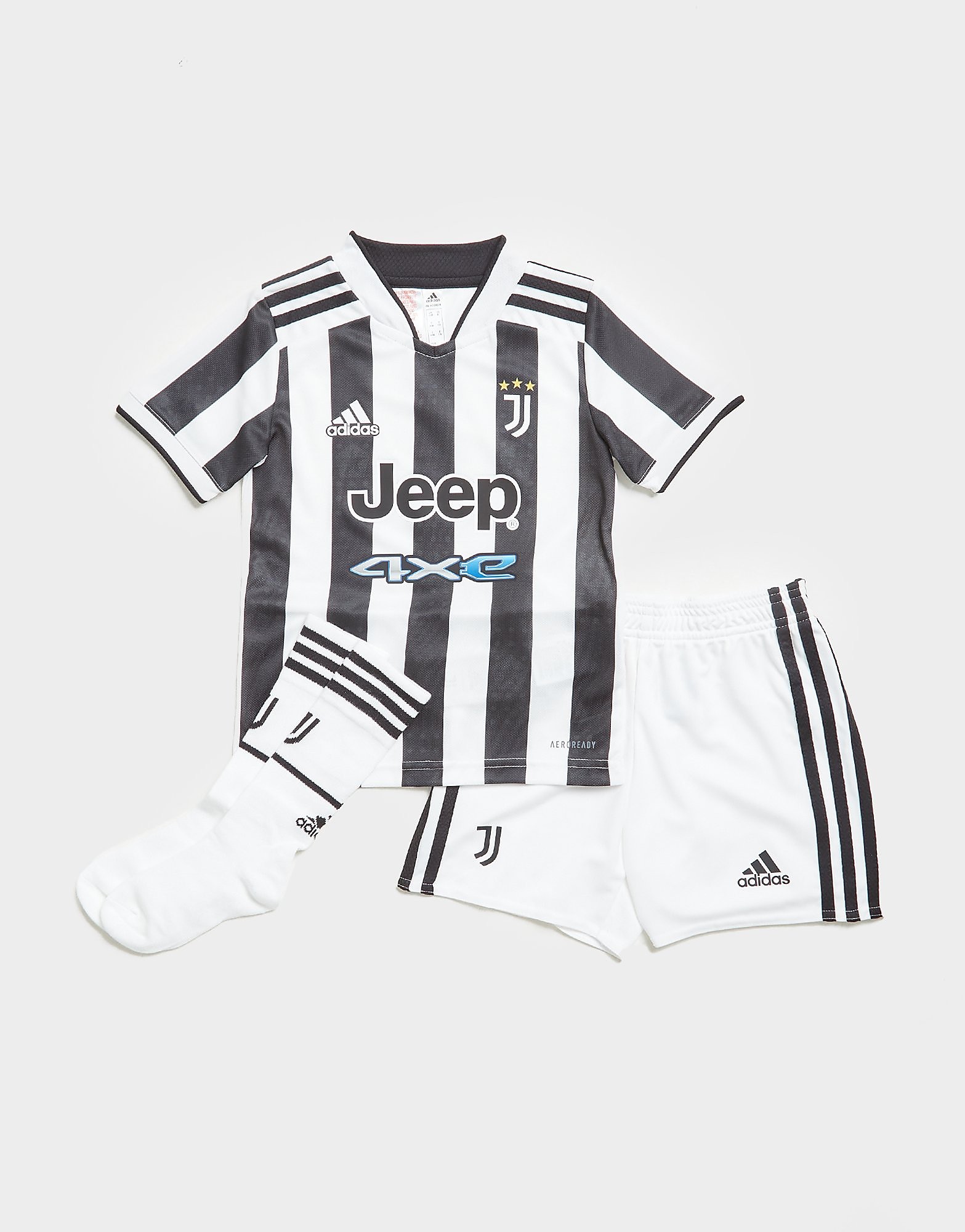 

adidas Juventus 2021/22 Home Kit Children - White / Black/Black - Kids, White / Black/Black