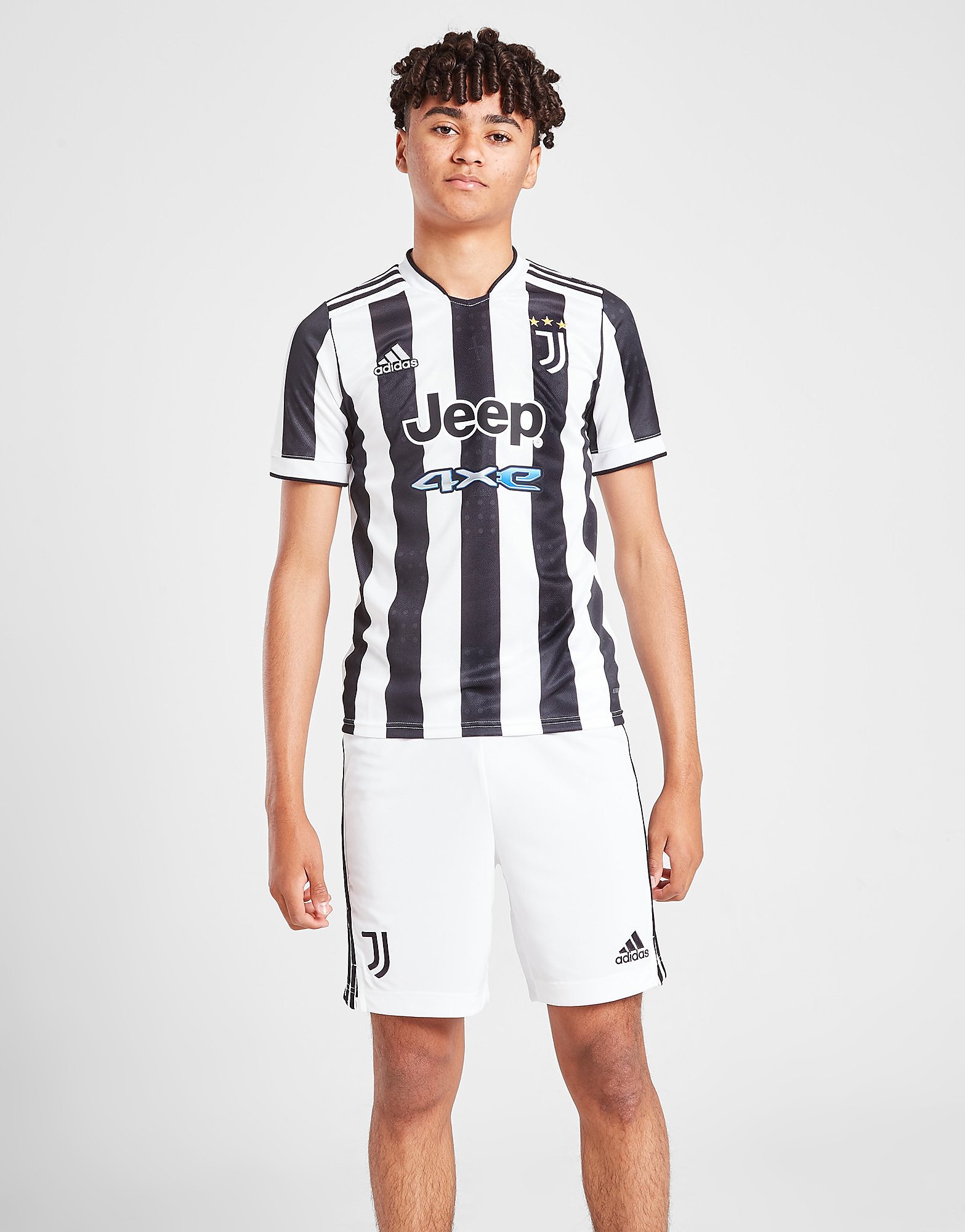 

adidas Juventus 2021/22 Home Shorts Junior - White - Kids, White