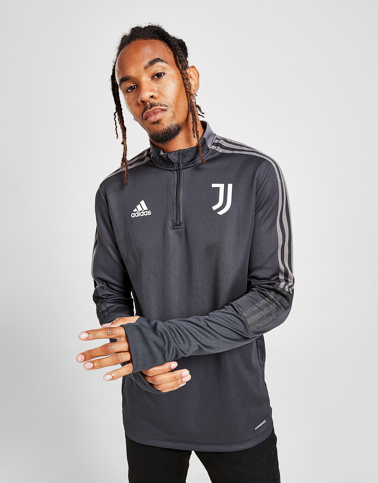 

adidas Juventus 2021/22 Training Top - Black - Mens, Black
