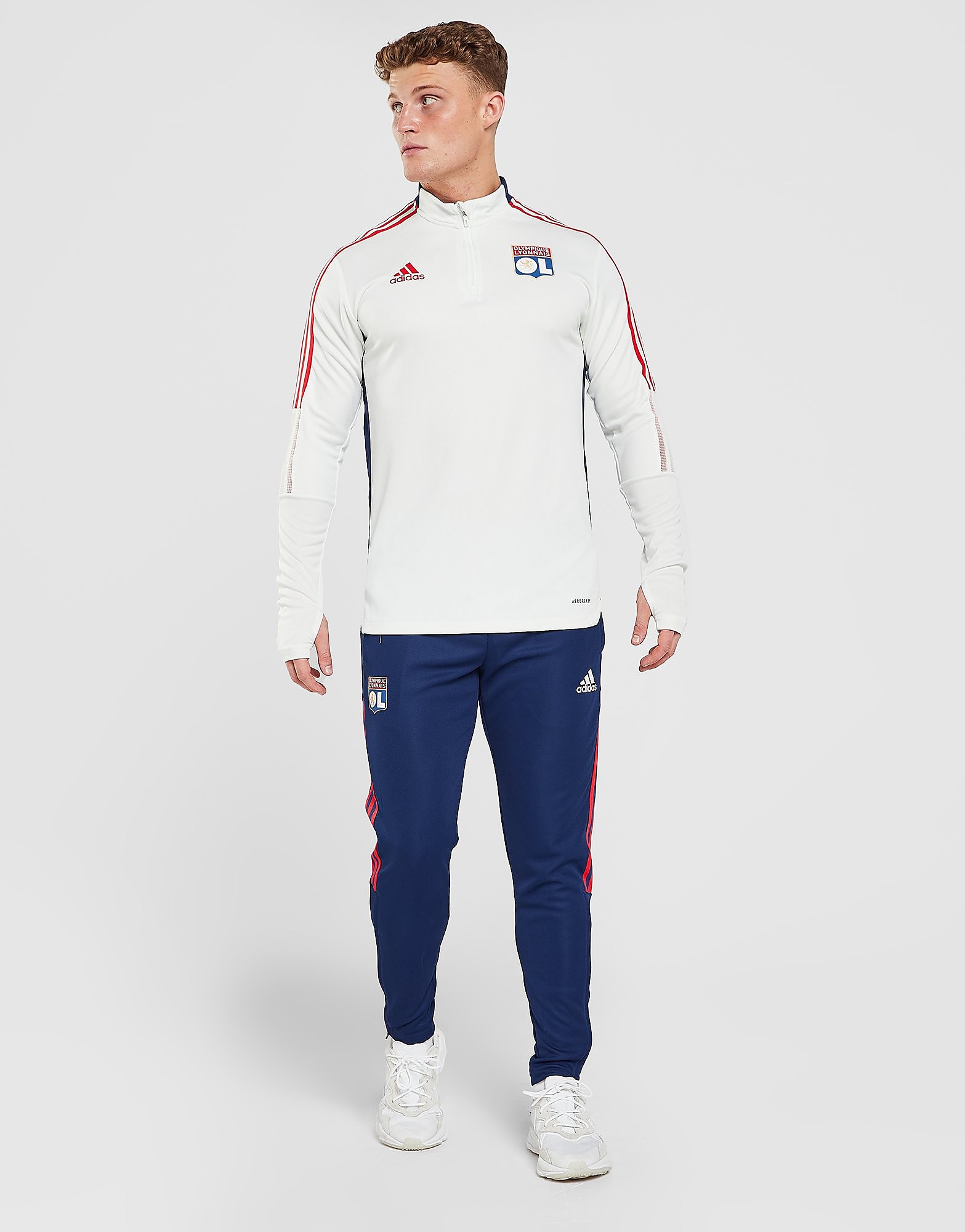 

adidas Olympique Lyon 2021/22 Tiro Training Pants - Victory Blue / Vivid Red - Mens, Victory Blue / Vivid Red