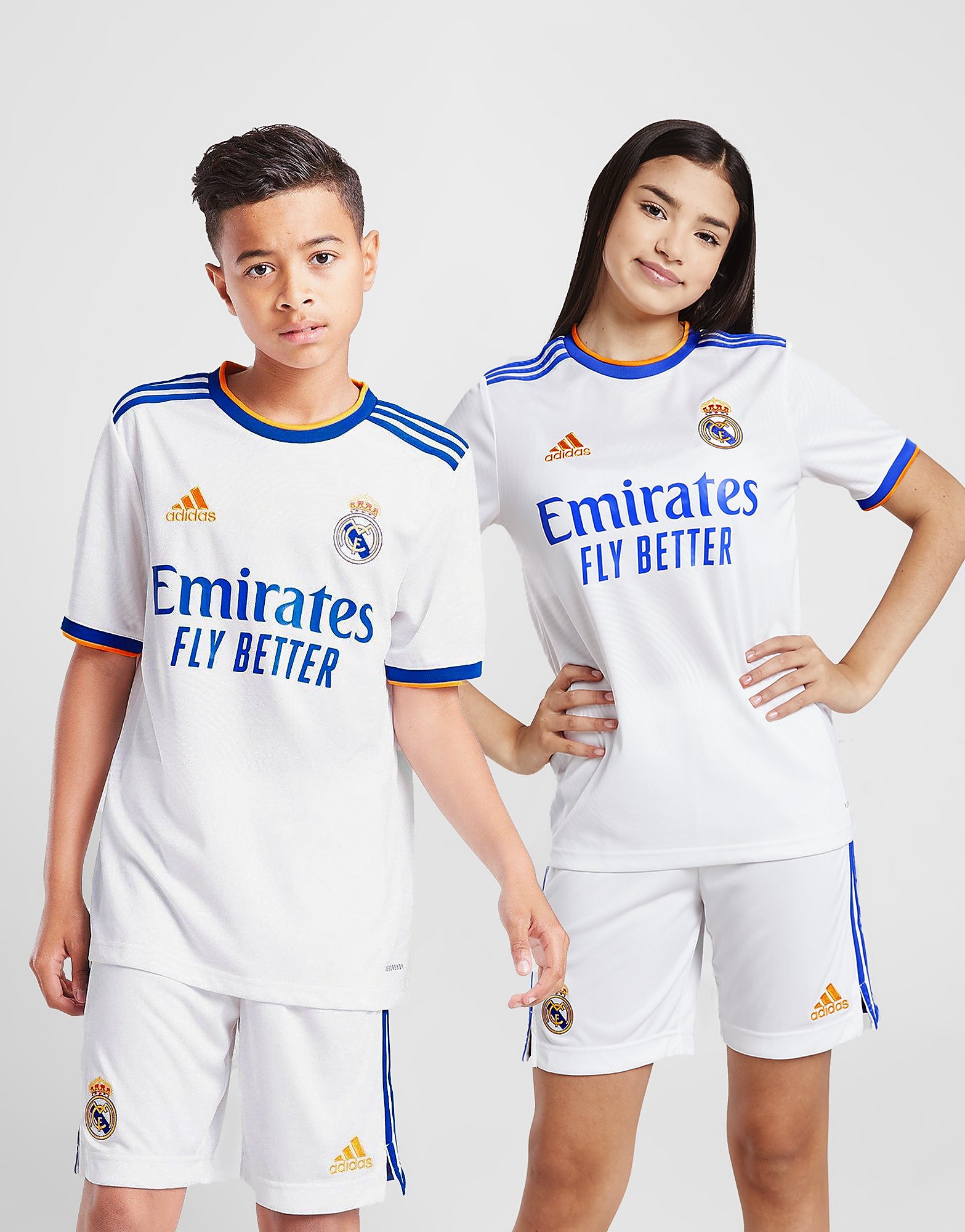 

adidas Real Madrid 2021/22 Home Shirt Junior - White - Kids, White