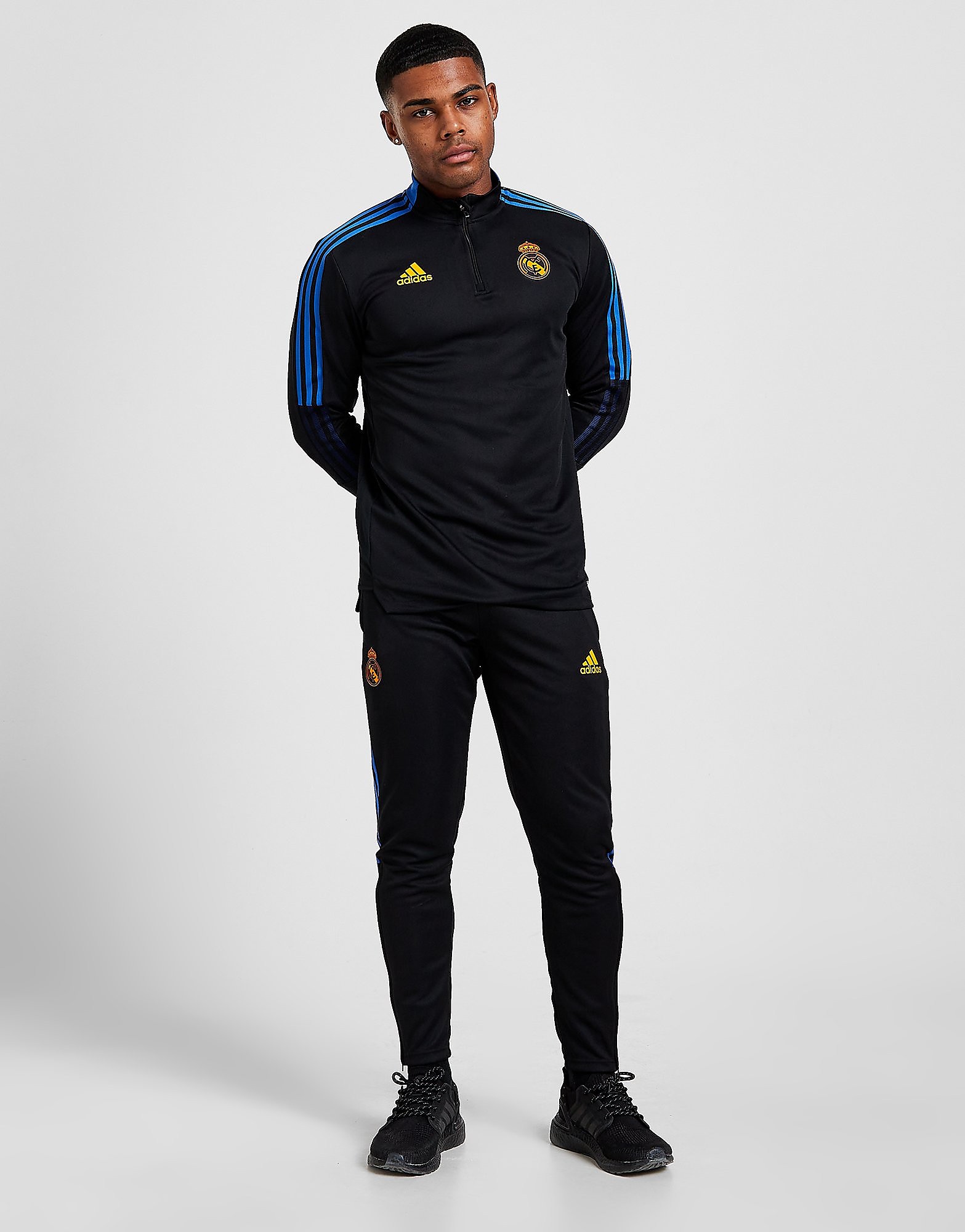 

adidas Real Madrid Training Track Pants - Black - Mens, Black