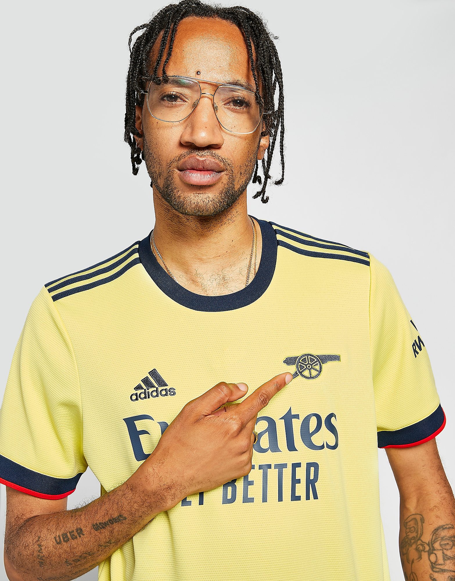 

adidas Arsenal FC 2021/22 Away Shirt - Pearl Citrine - Mens, Pearl Citrine