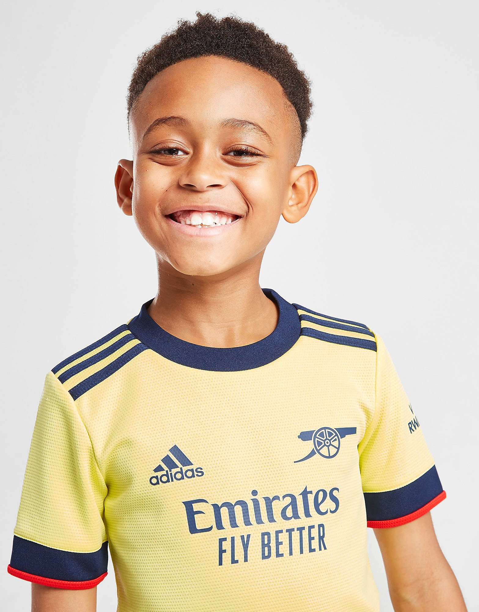 

adidas Arsenal FC 2021 Away Kit Children - Pearl Citrine - Kids, Pearl Citrine