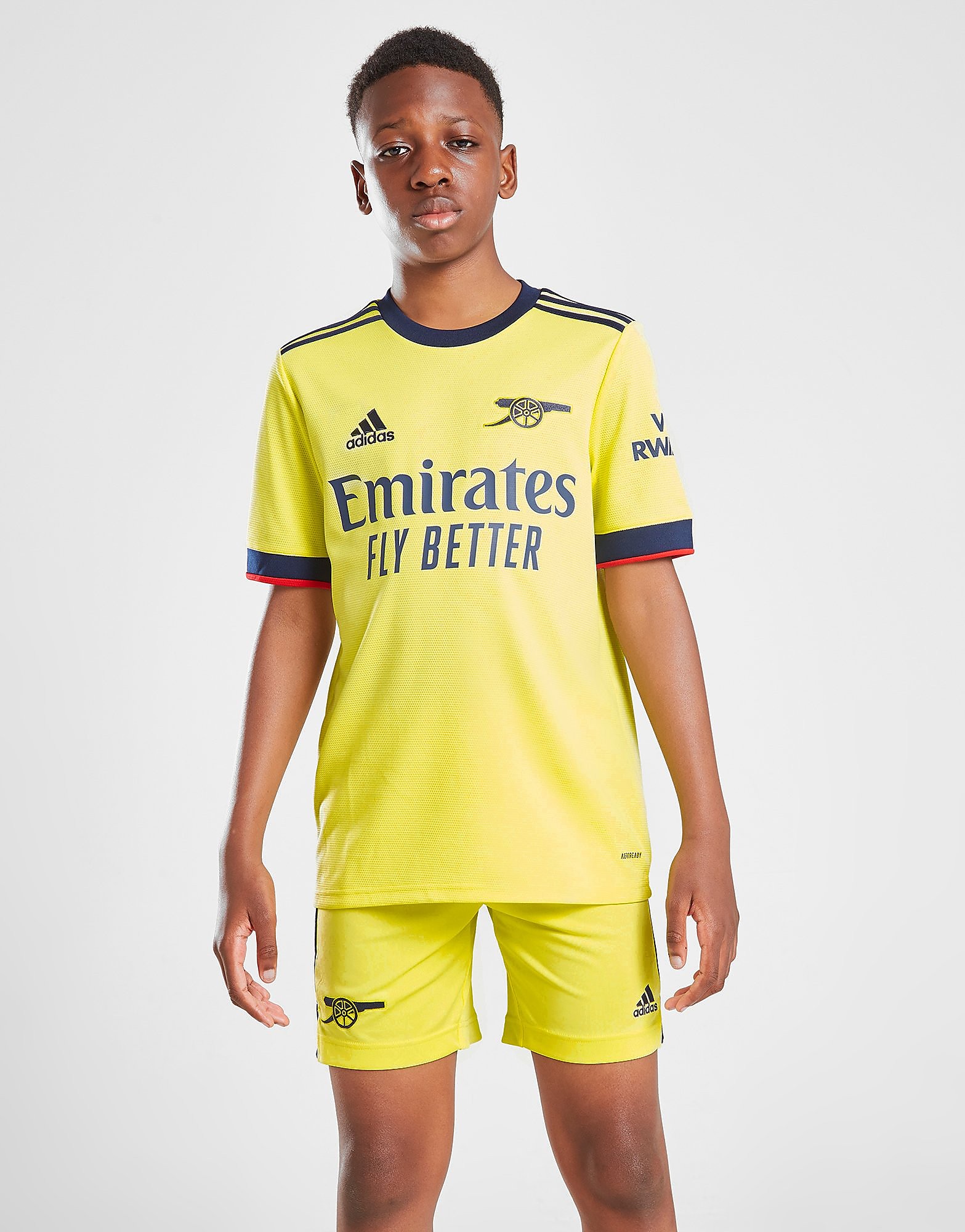 

adidas Arsenal FC 2021 Away Shorts Junior - Pearl Citrine - Kids, Pearl Citrine