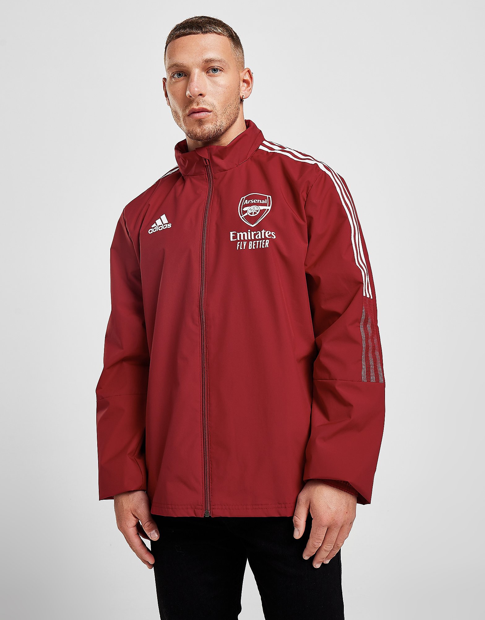 

adidas Arsenal FC Tiro All Weather Jacket - Red - Mens, Red