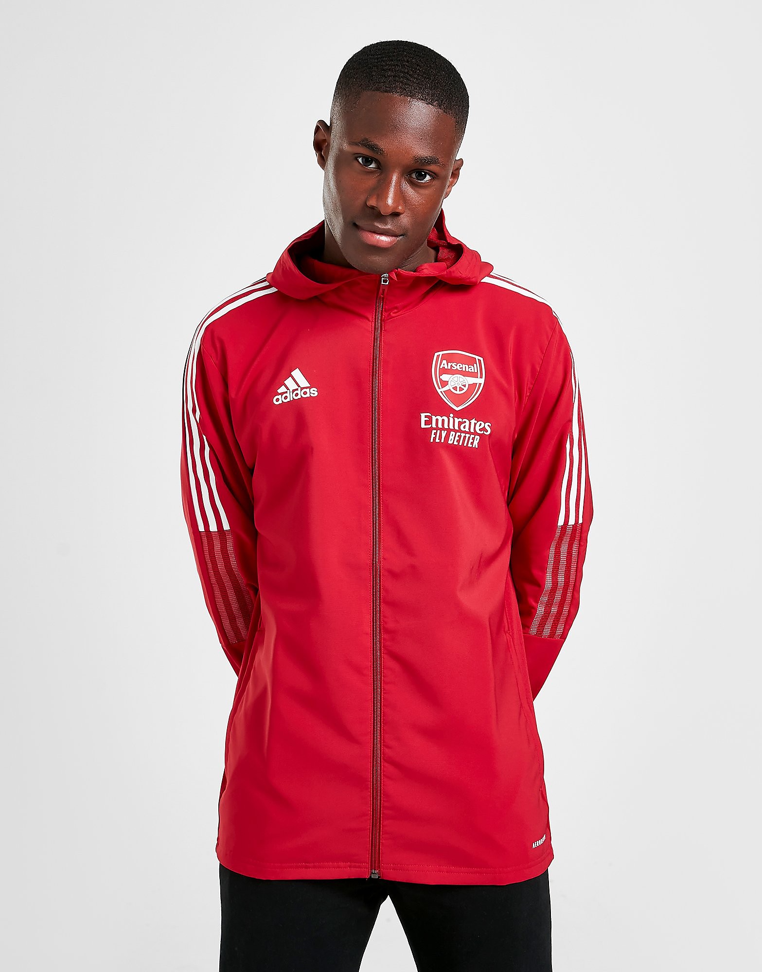 

adidas Arsenal FC Tiro Presentation Jacket - Active Maroon - Mens, Active Maroon