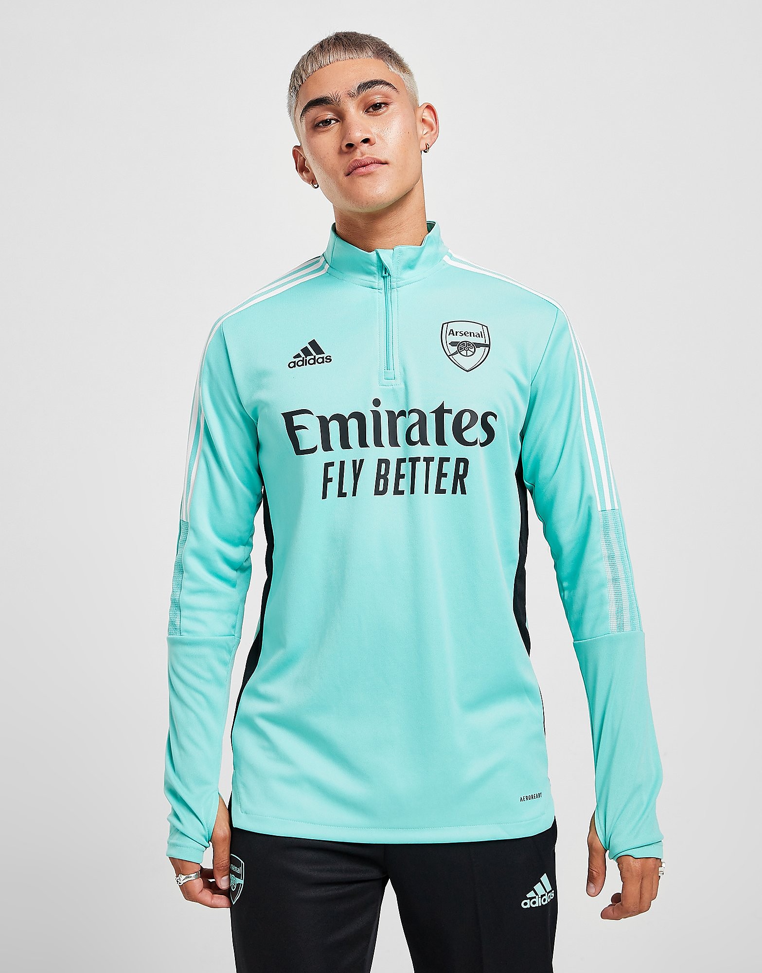 

adidas Arsenal FC 2021/22 Tiro Training Top - Green - Mens, Green