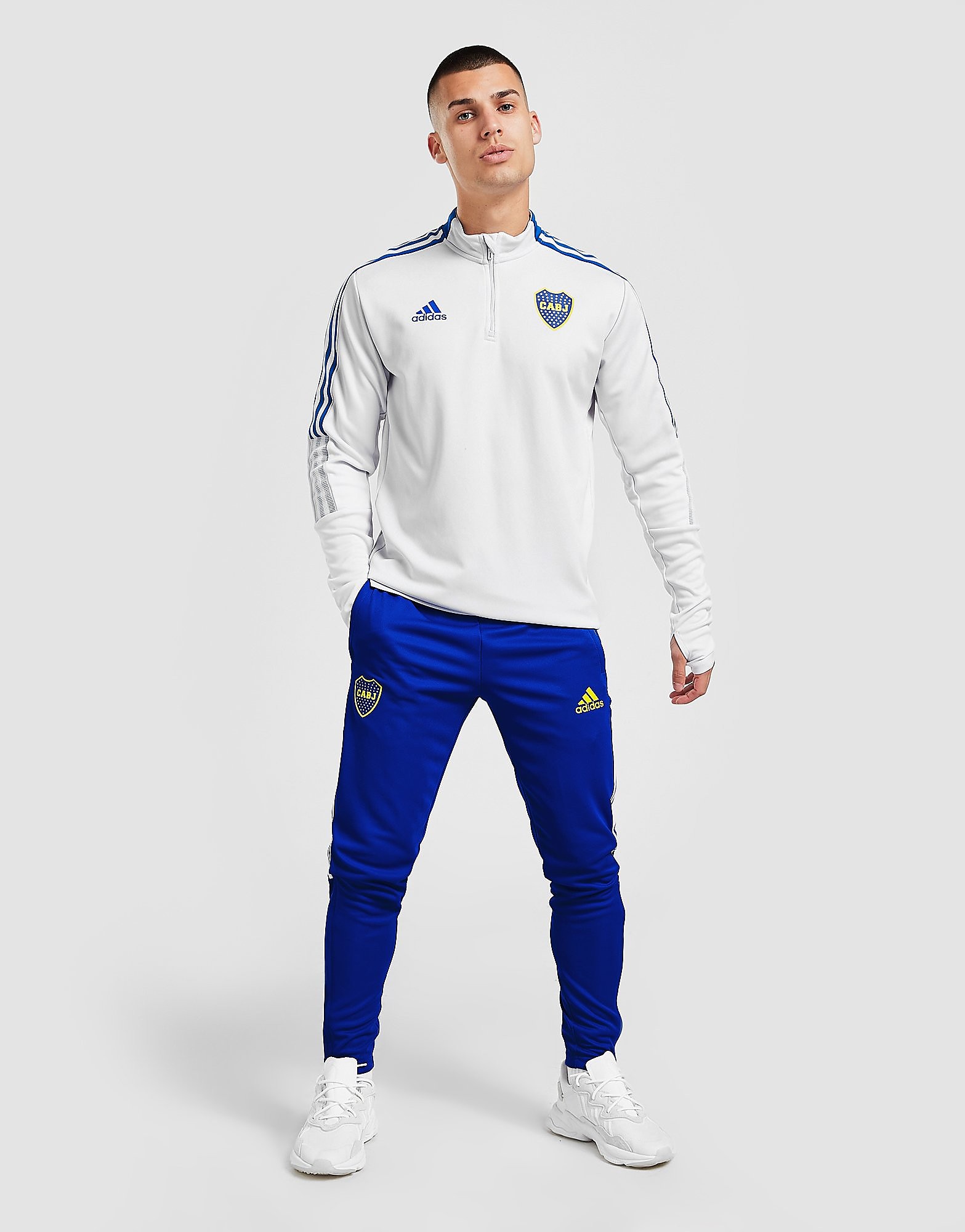 adidas Boca Juniors Tiro Training Track Pants - Power Blue - Mens, Power Blue