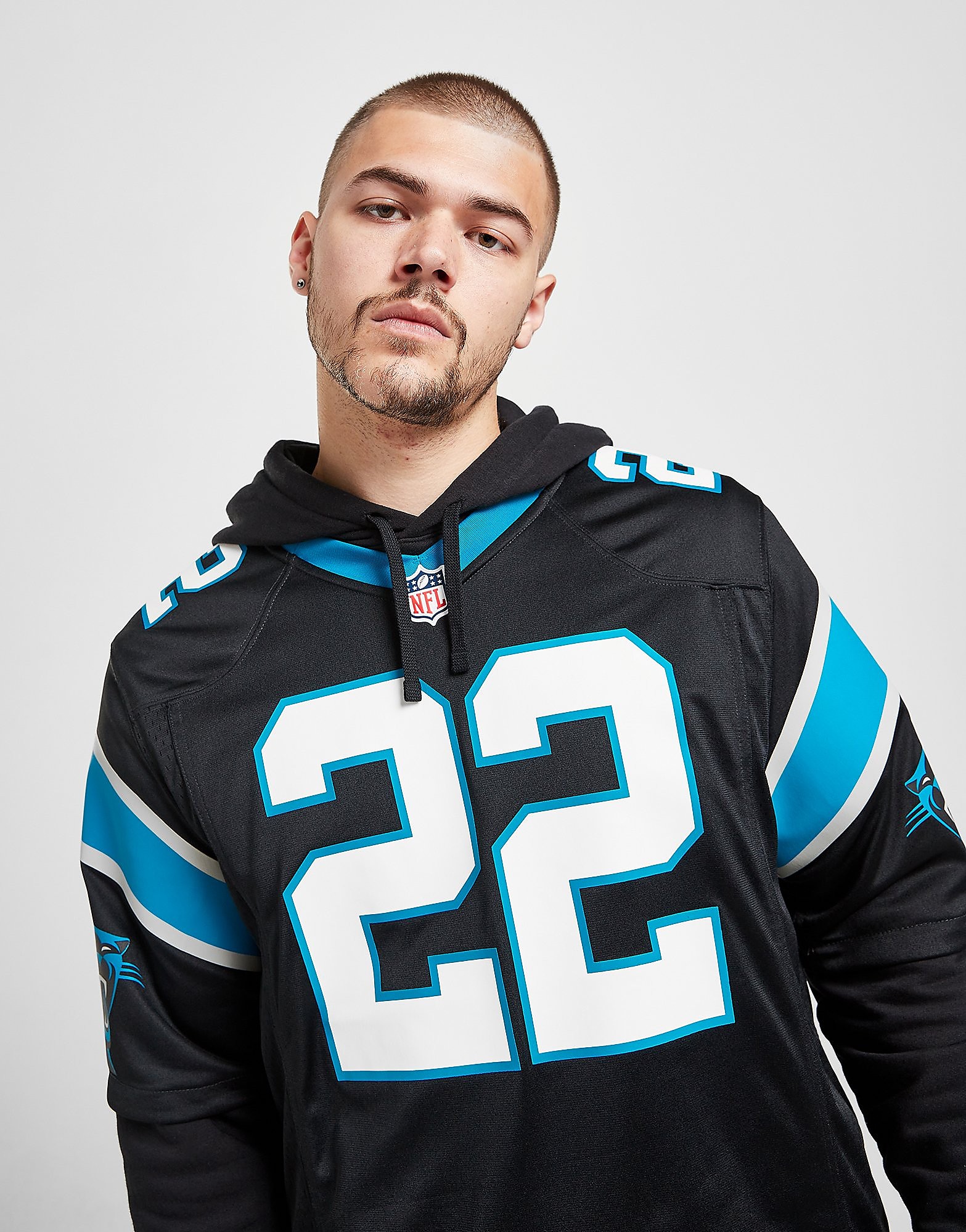 

Nike NFL Carolina Panthers McCaffrey #22 Jersey - Black - Mens, Black