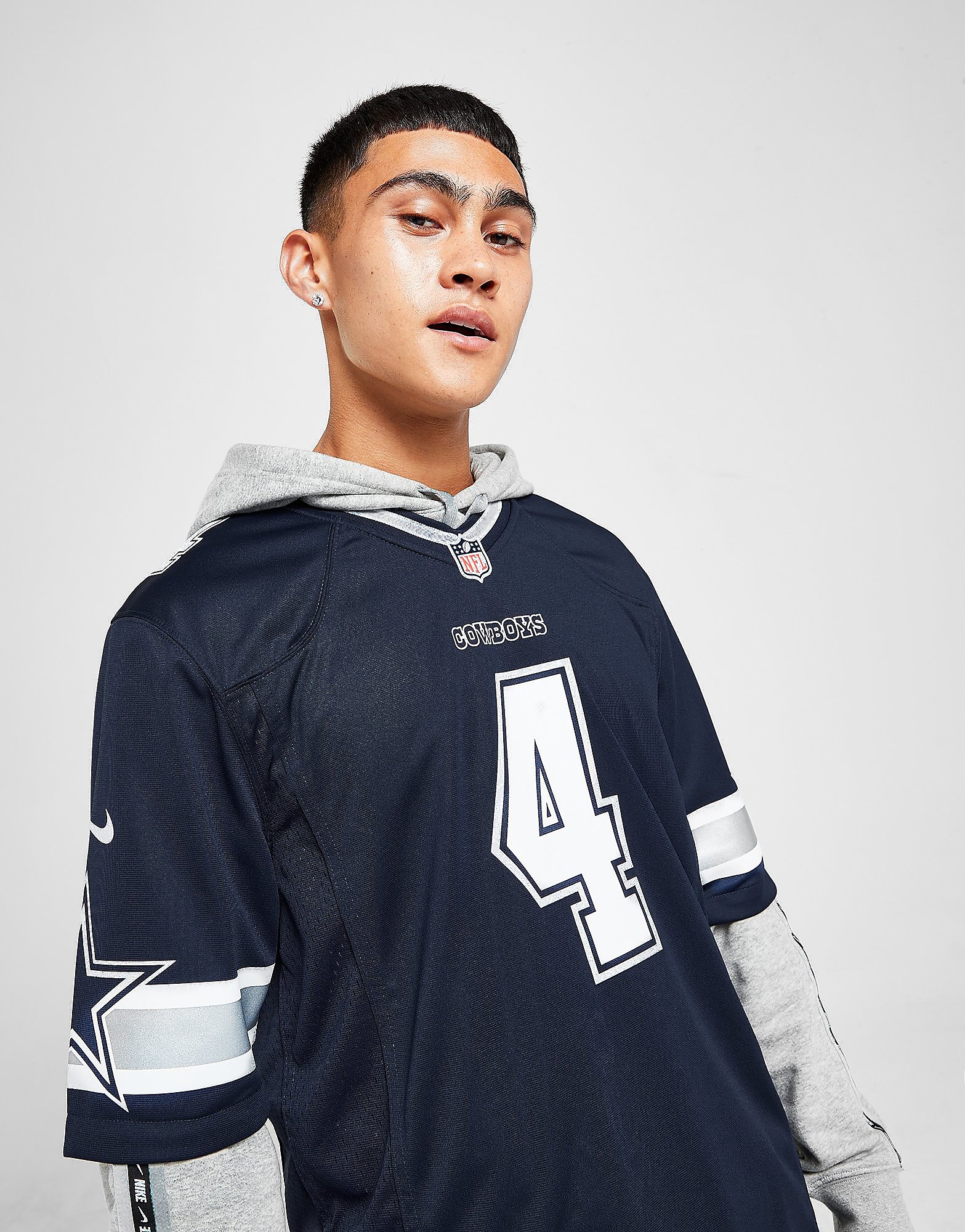 

Nike NFL Dallas Cowboys Prescott #4 Jersey - Navy - Mens, Navy
