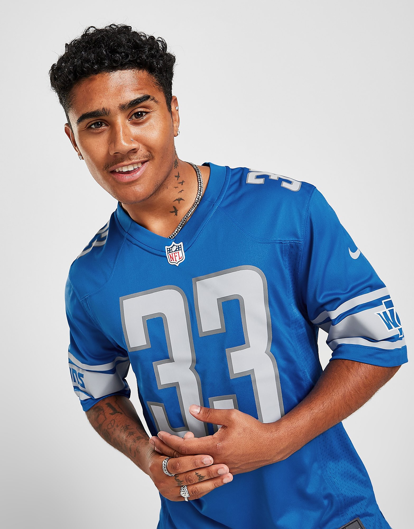 

Nike NFL Detriot Lions Johnson #33 Team Jersey - Blue - Mens, Blue