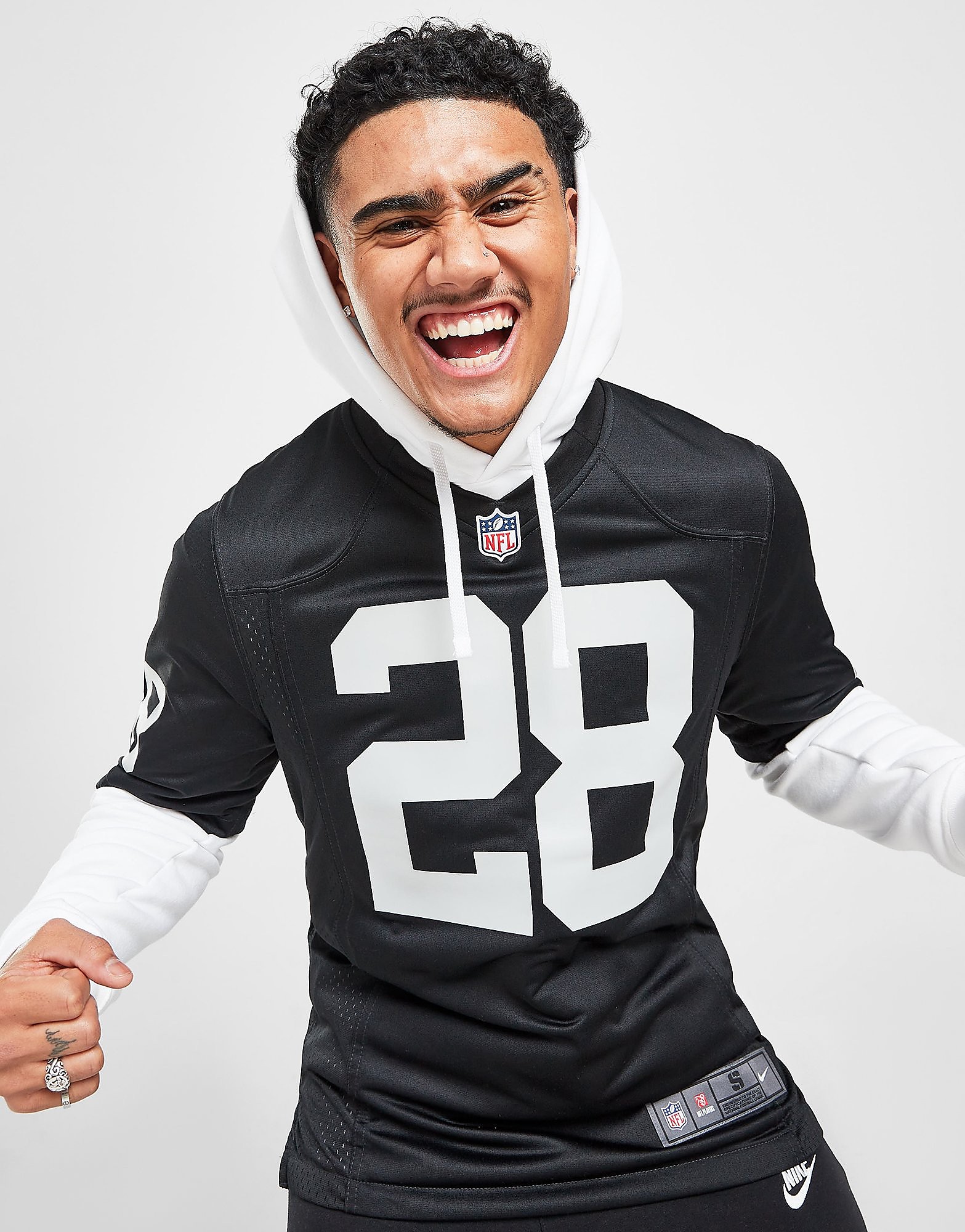 

Nike NFL Las Vegas Raiders Jacobs #28 Jersey - Black - Mens, Black