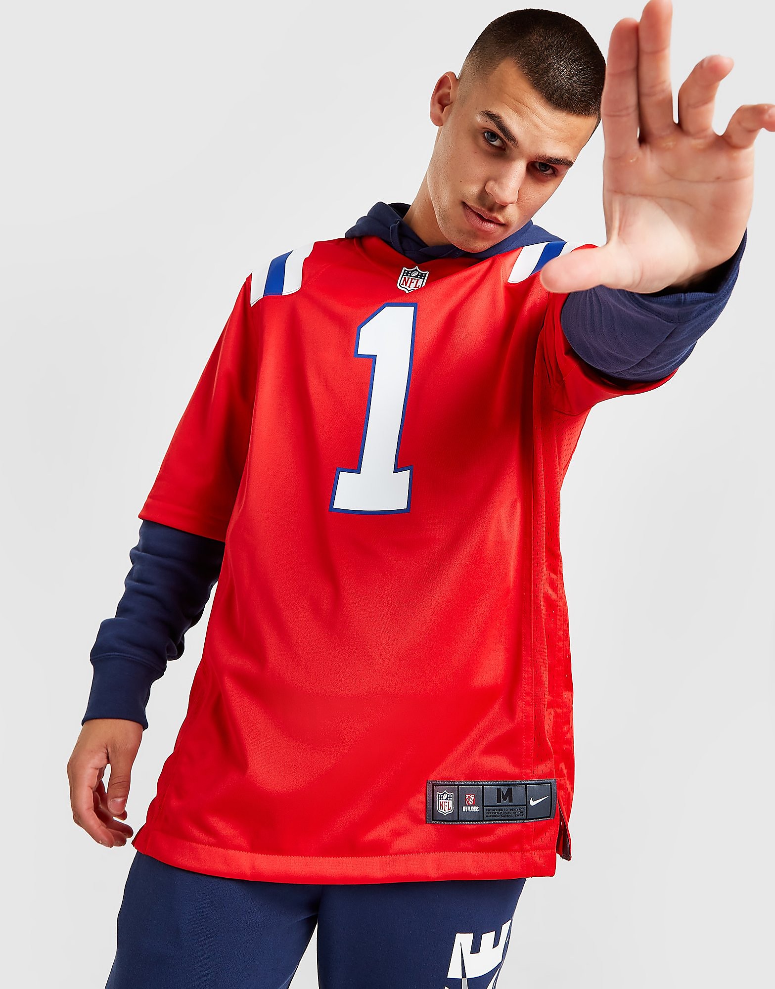 

Nike NFL New England Patriots Newton #1 Alt' Jersey - Red - Mens, Red