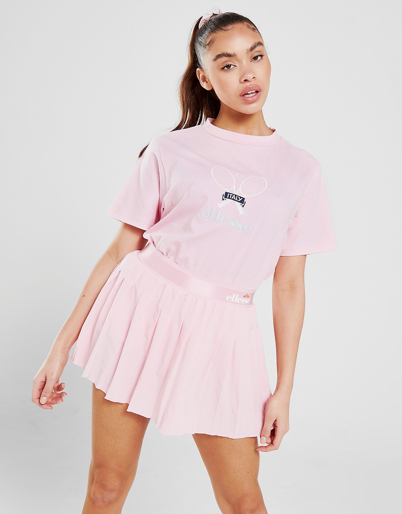 

Ellesse Tennis Embroidered T-Shirt - Pink - Womens, Pink