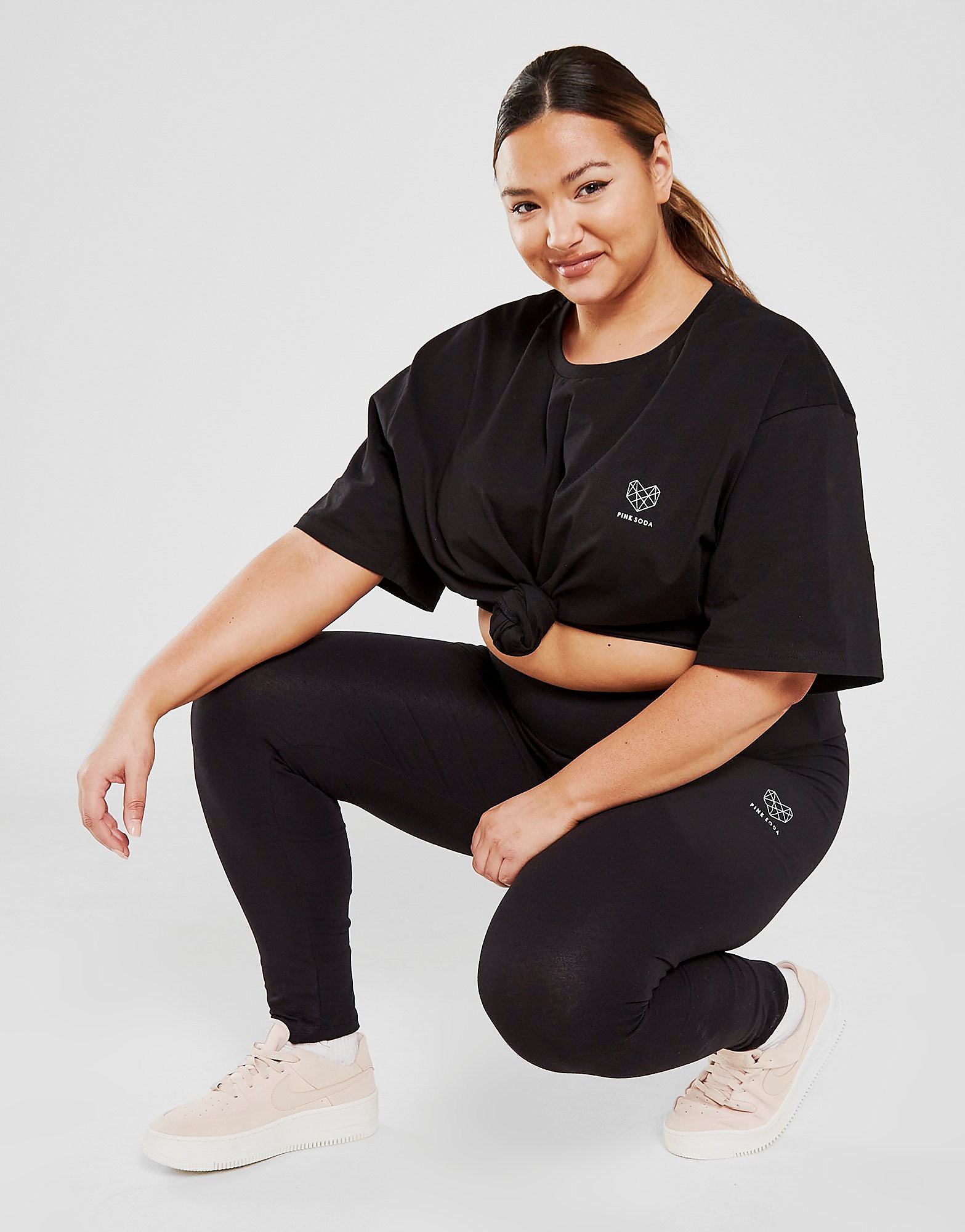 

Pink Soda Sport Essentials Plus Size Leggings - Only at JD - Black - Womens, Black