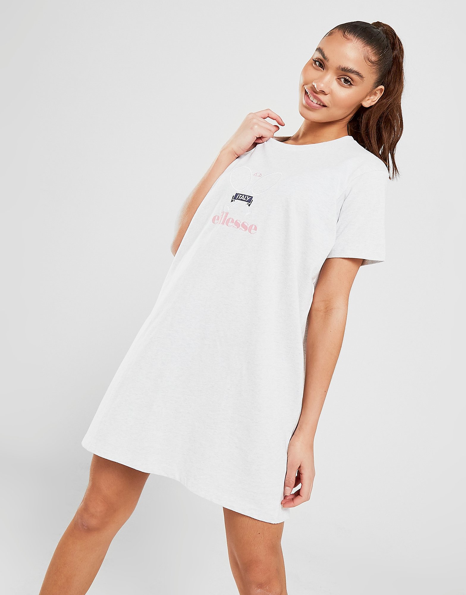

Ellesse Tennis Embroidered Dress - Only at JD - Grey - Womens, Grey