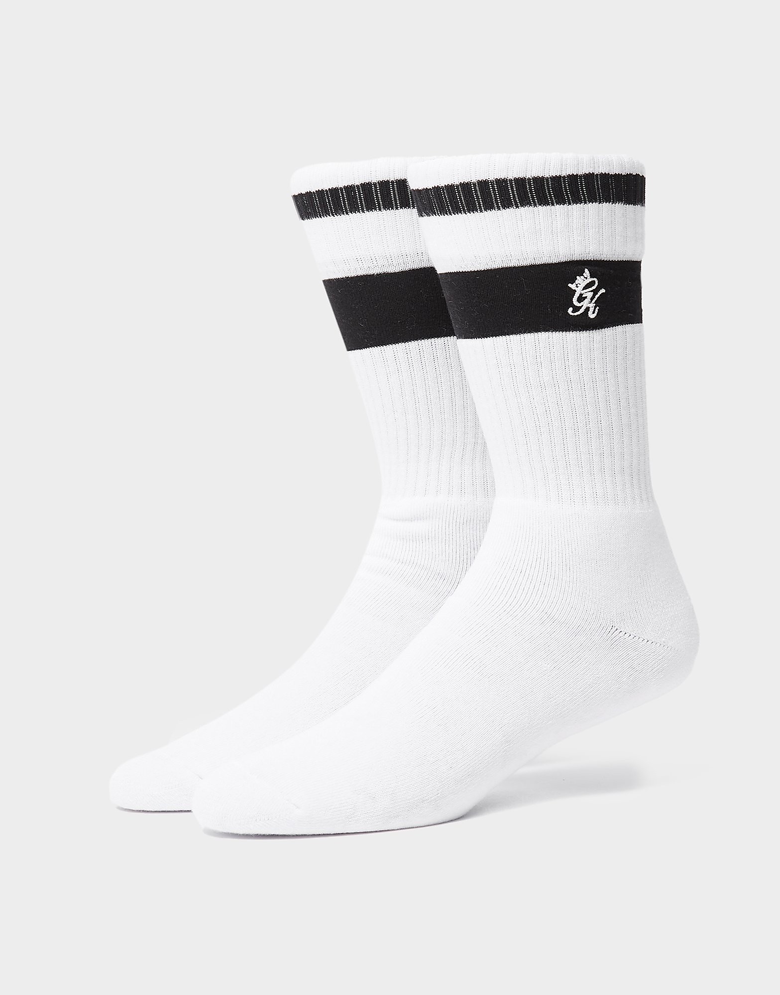

Gym King RYU 2 Pack Socks - White - Mens, White
