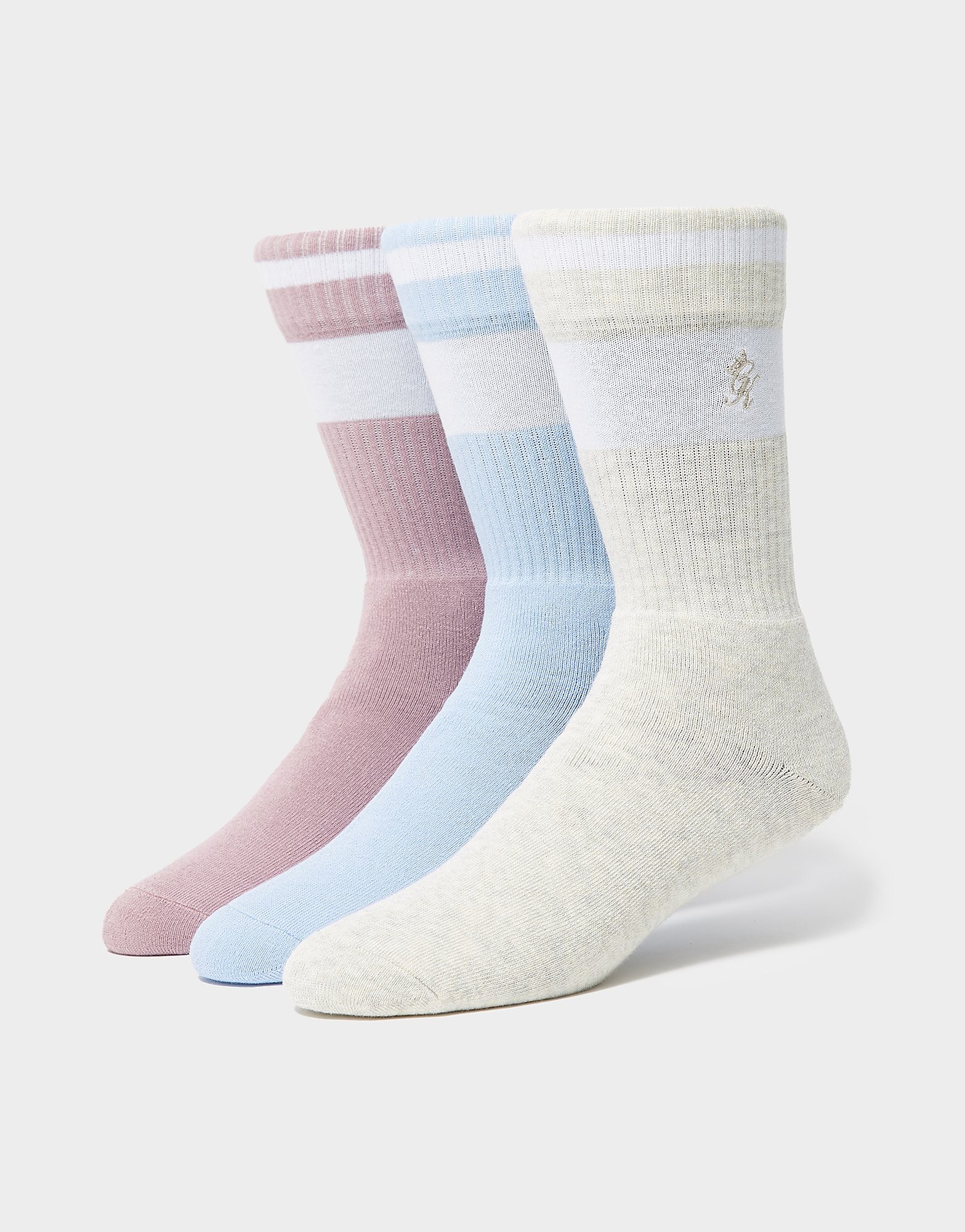 

Gym King 3 Pack Socks - Multi Coloured - Womens, Multi Coloured