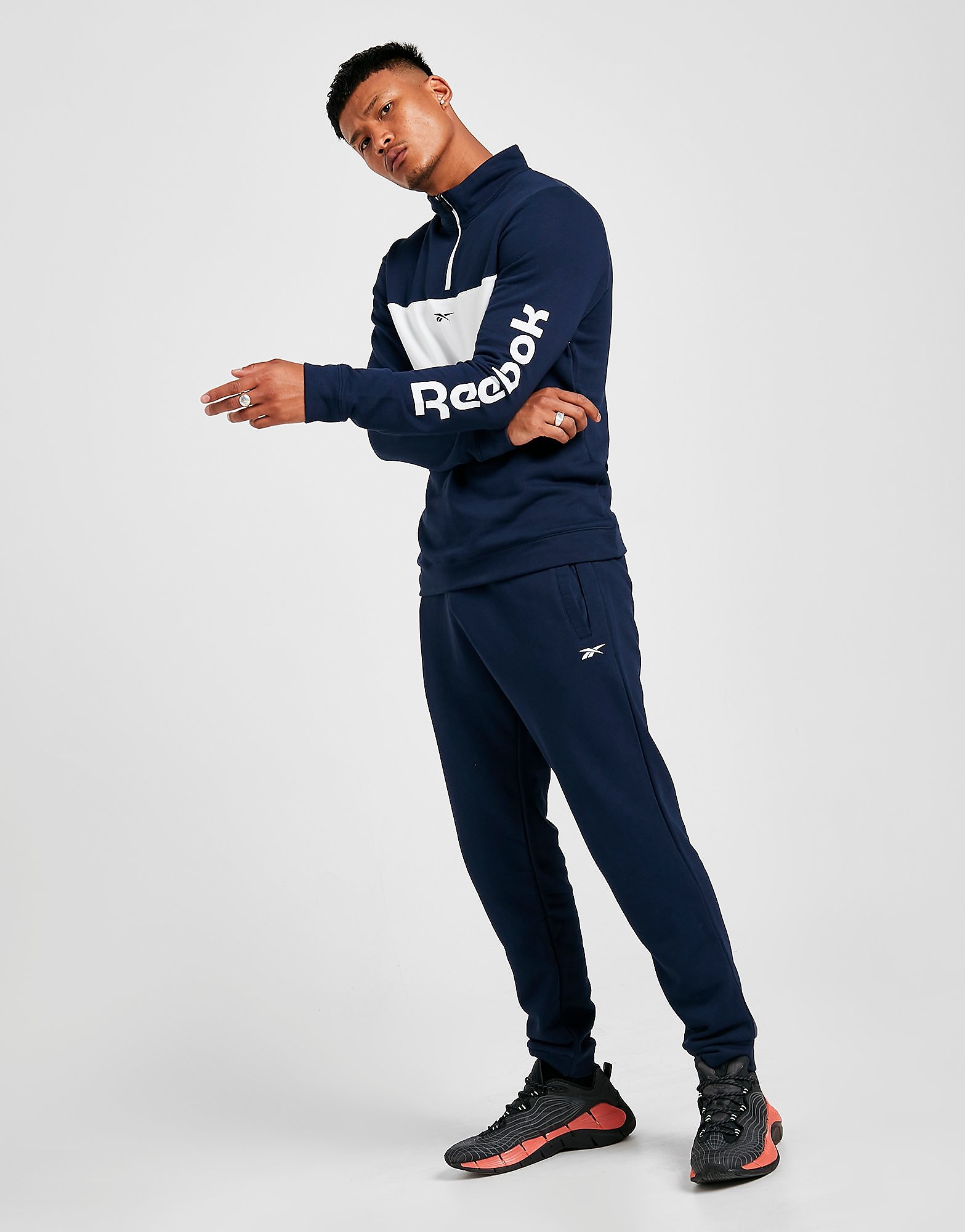 Reebok Reebok Linear Logo Tracksuit - Vector Navy - Mens, Vector Navy