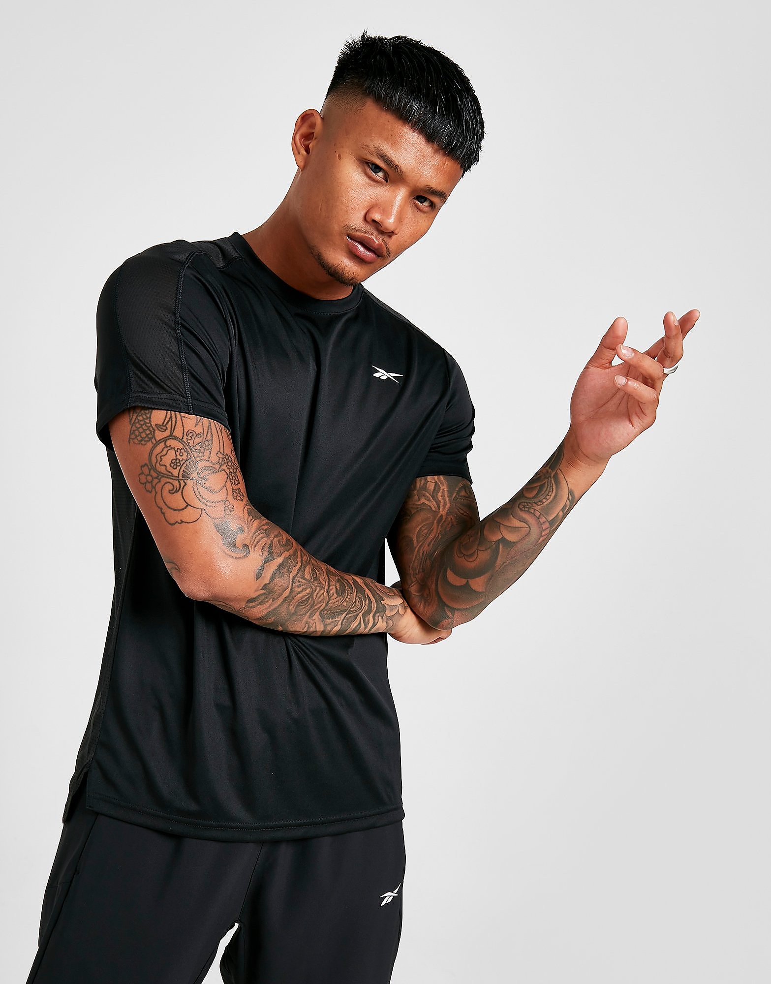 

Reebok Workout Tech T-Shirt - Black - Mens, Black
