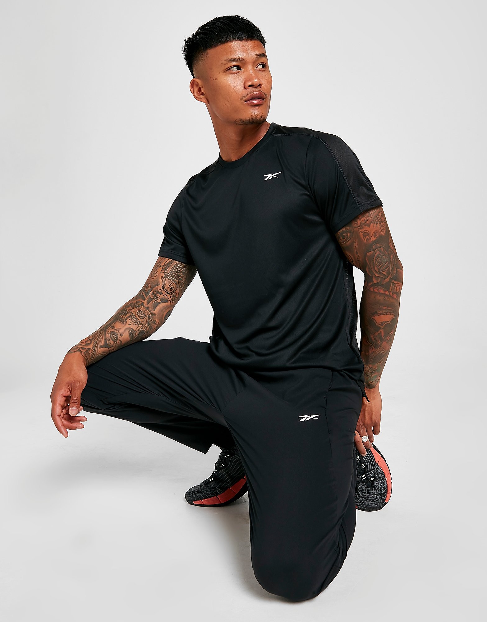 

Reebok Workout Woven Track Pants - Black - Mens, Black