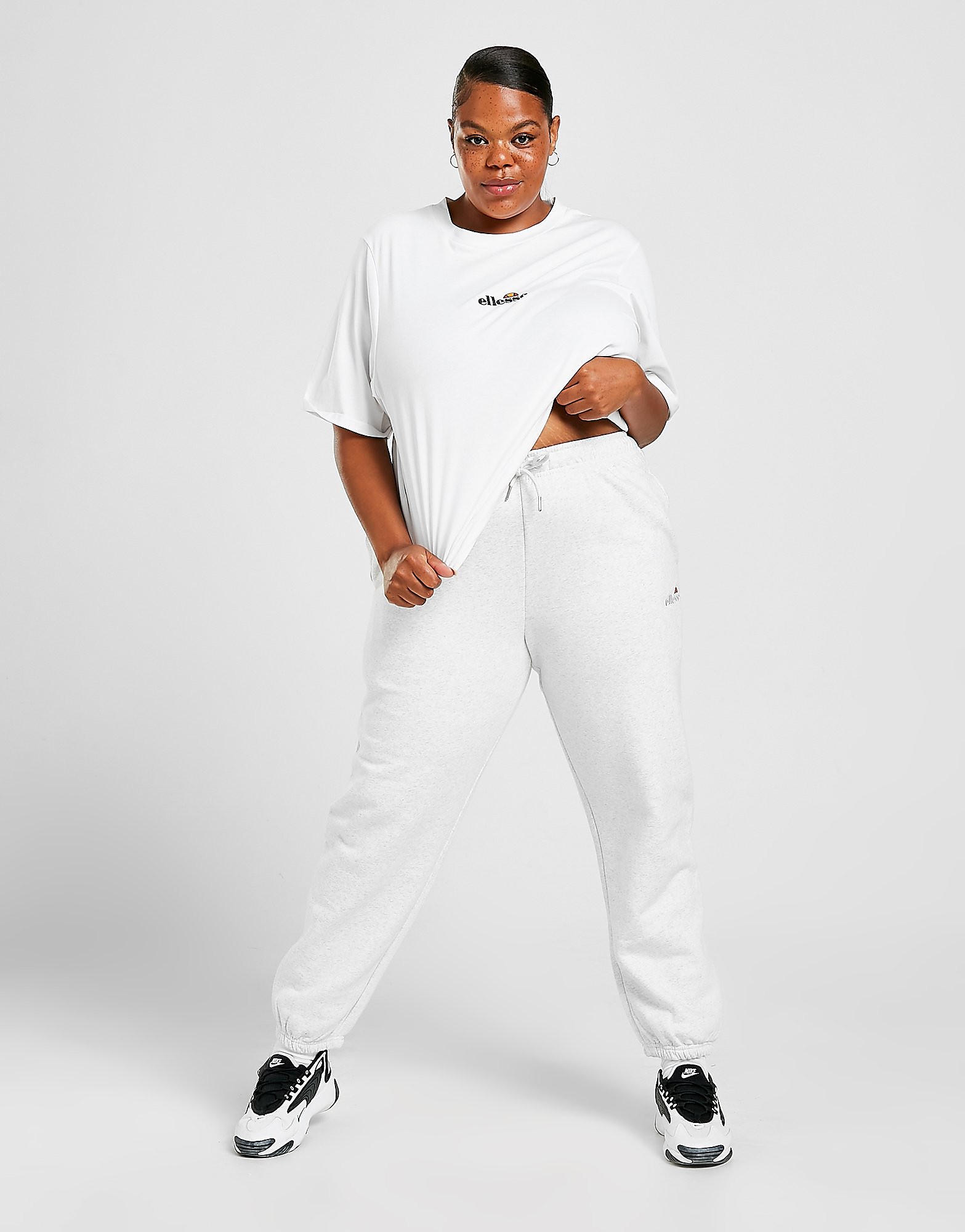 

Ellesse Embroidered Logo Plus Size Joggers - Only at JD - Grey - Womens, Grey