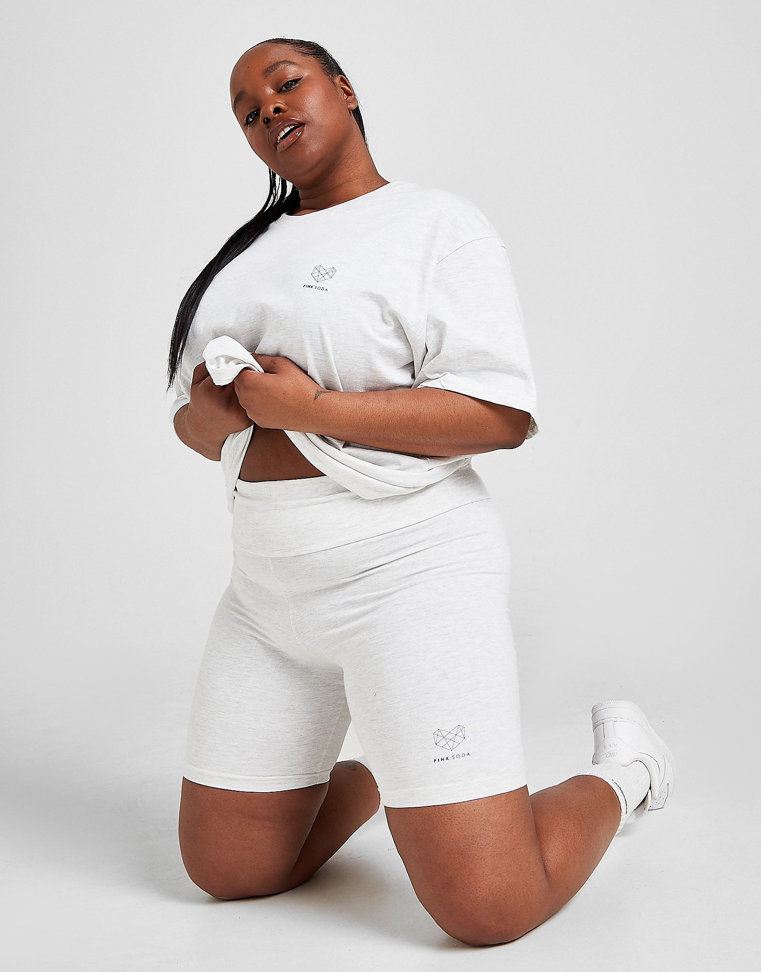 

Pink Soda Sport Essentials Plus Size Cycle Shorts - Only at JD - Grey - Womens, Grey