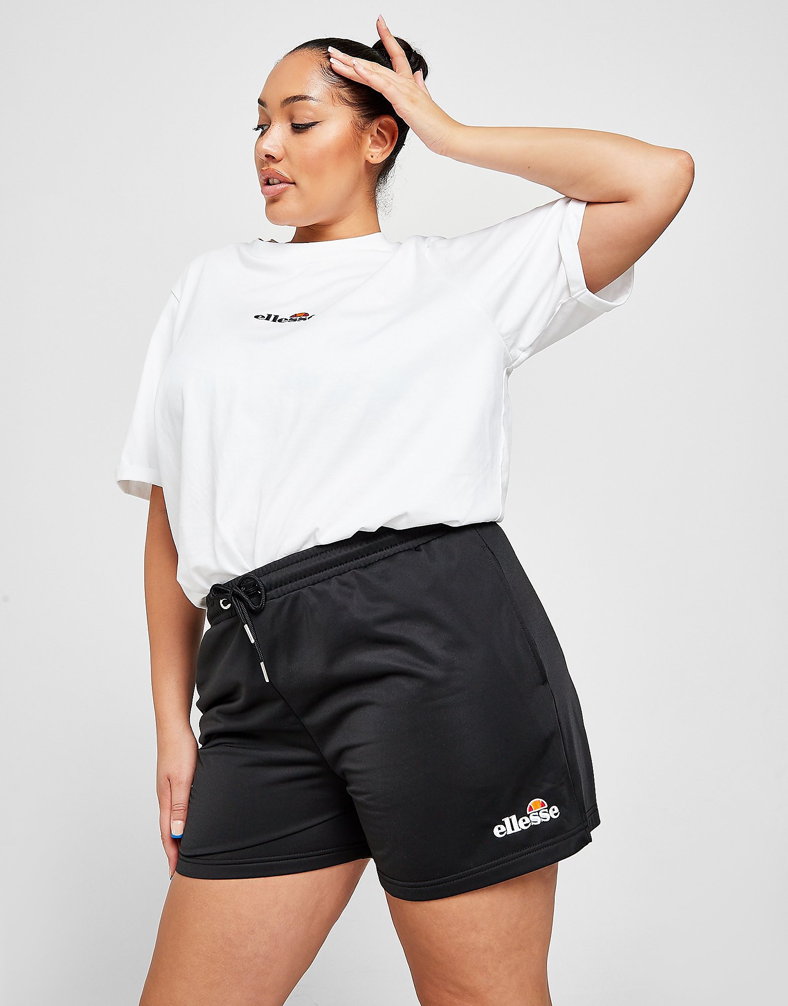 

Ellesse Poly Runner Plus Size Shorts - Only at JD - Black - Womens, Black