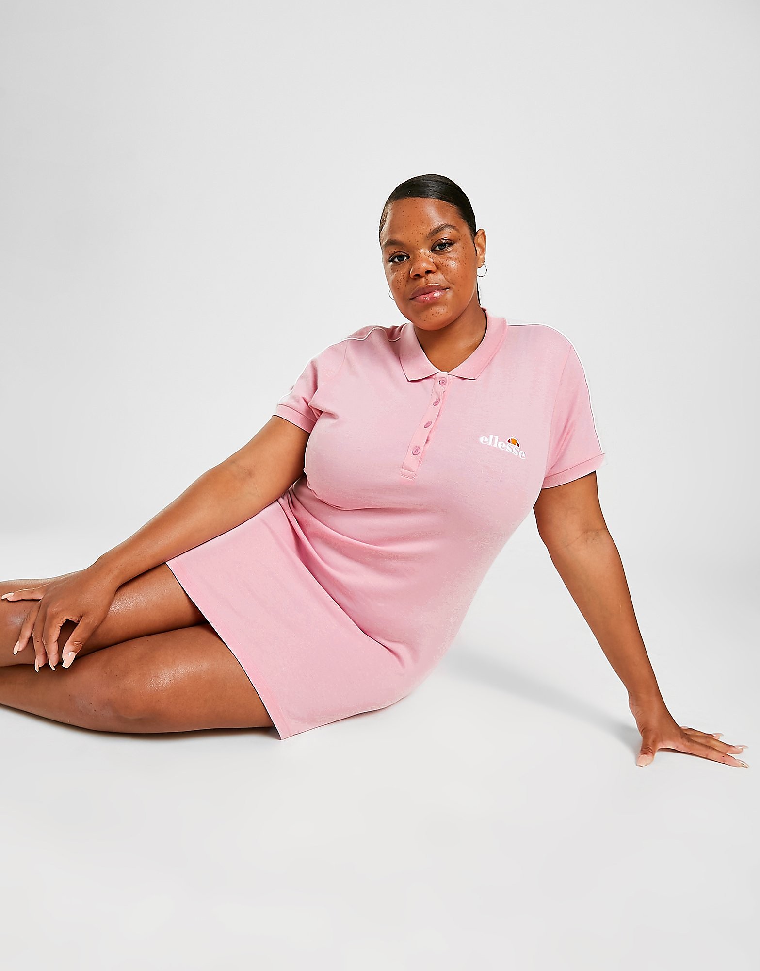 

Ellesse Pipe Polo Plus Size Dress - Pink - Womens, Pink