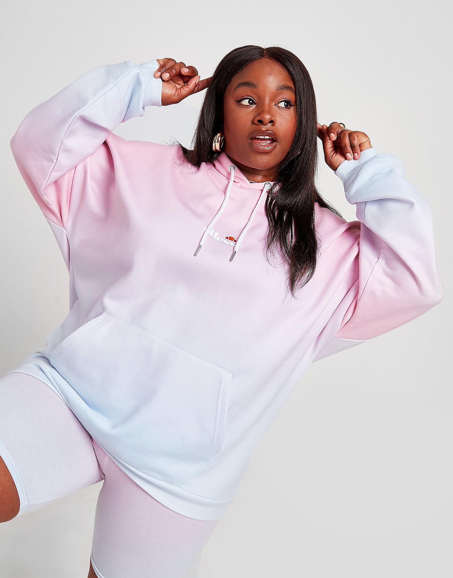 

Ellesse Plus Size Fade Hoodie - Only at JD - Pink - Womens, Pink