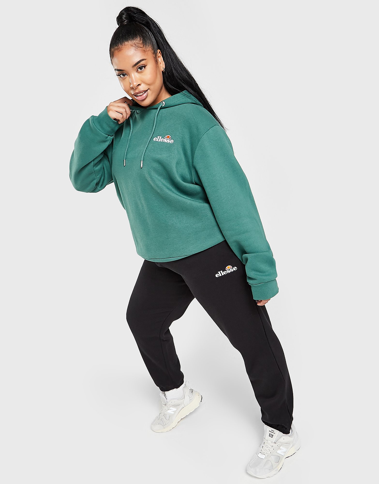 

Ellesse Embroidered Logo Plus Size Joggers - Only at JD - Black - Womens, Black