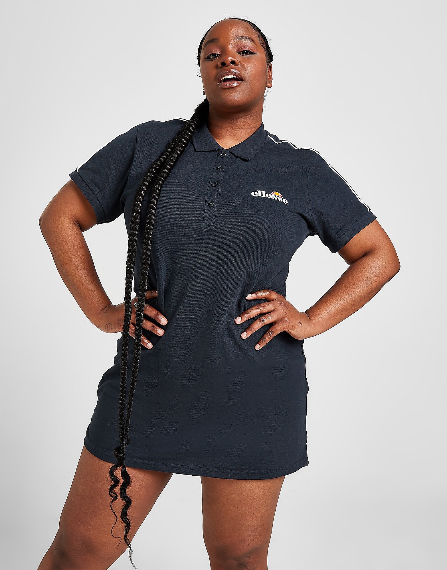 

Ellesse Pipe Polo Plus Size Dress - Only at JD - Navy - Womens, Navy