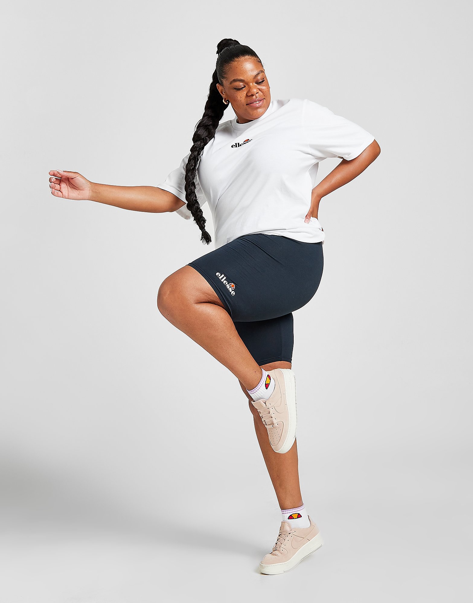

Ellesse Core Plus Size Logo Cycle Shorts - Only at JD - Navy - Womens, Navy