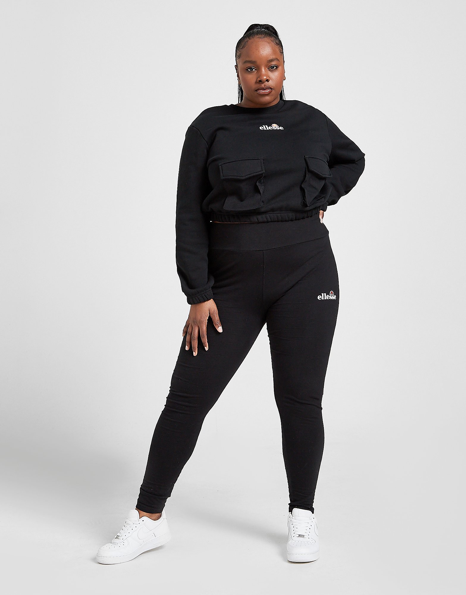 

Ellesse Core Plus Size Logo Leggings - Only at JD - Black - Womens, Black