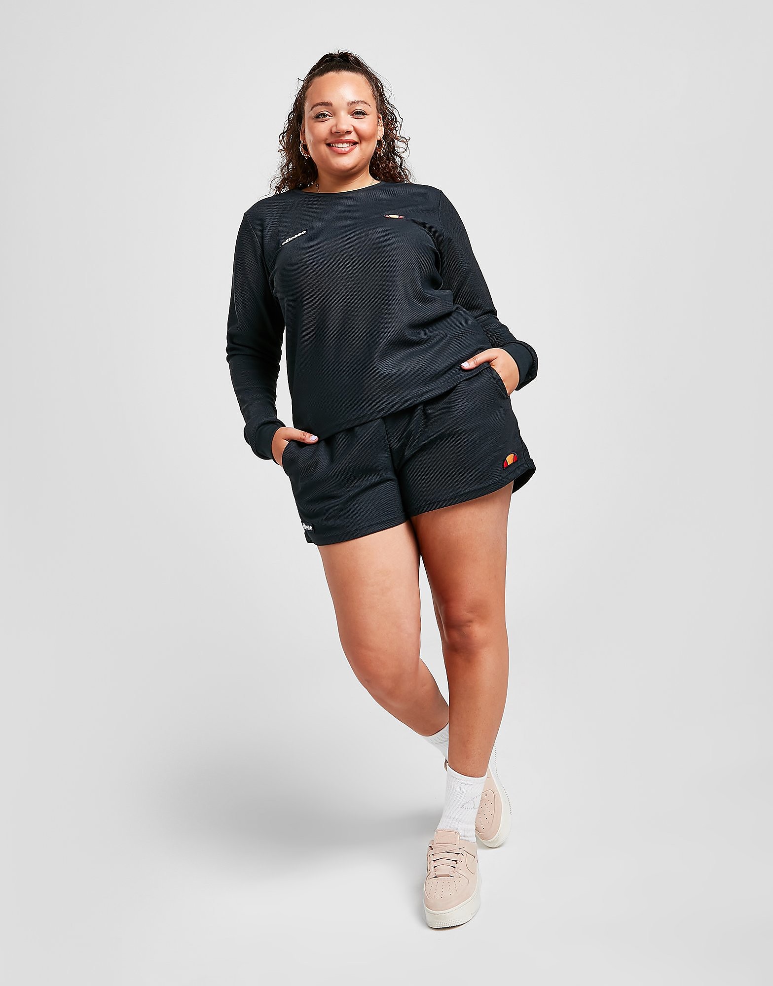 

Ellesse Pique Plus Size Shorts - Only at JD - Blue - Womens, Blue