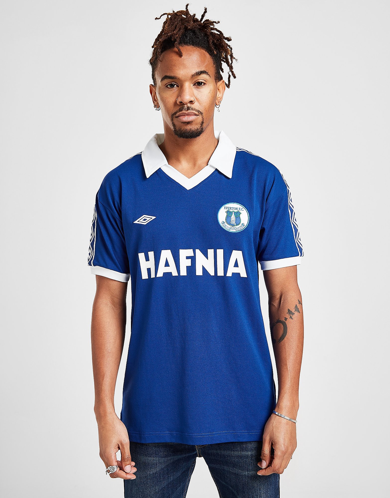 

Score Draw Everton FC 1980 Umbro Home Shirt - Blue - Mens, Blue