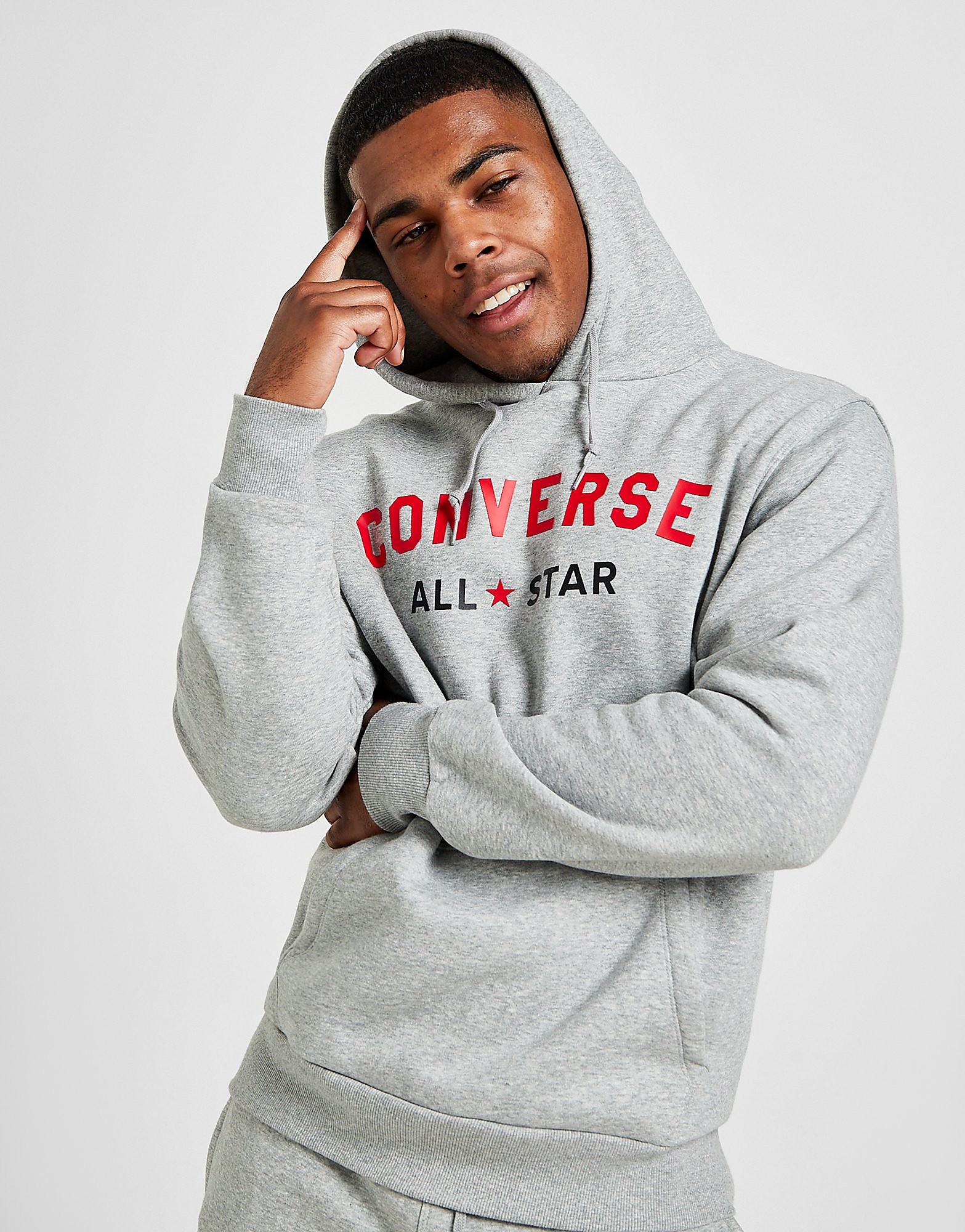 

Converse Overhead Arch Hoodie - Only at JD - Grey - Mens, Grey