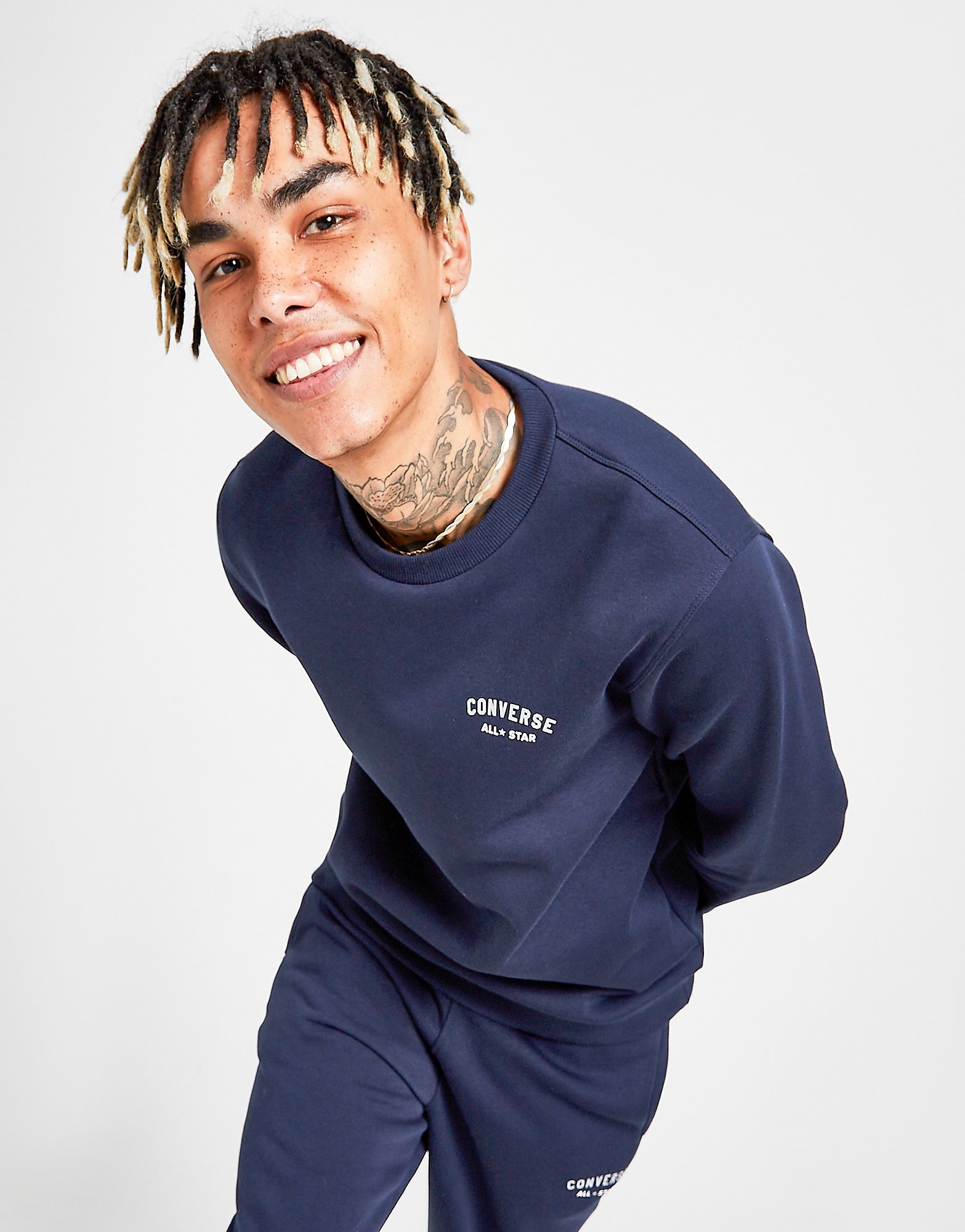 

Converse Crew Arch Sweatshirt - Only at JD - Blue - Mens, Blue