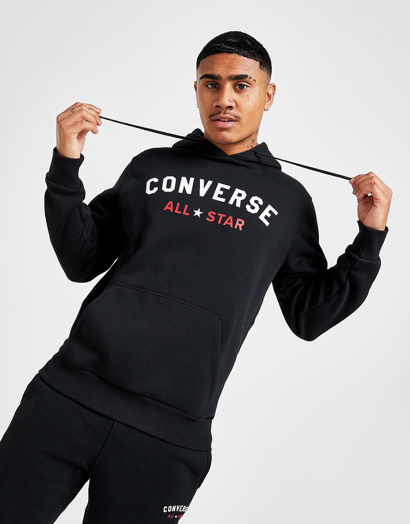 

Converse Overhead Arch Hoodie - Only at JD - Black - Mens, Black